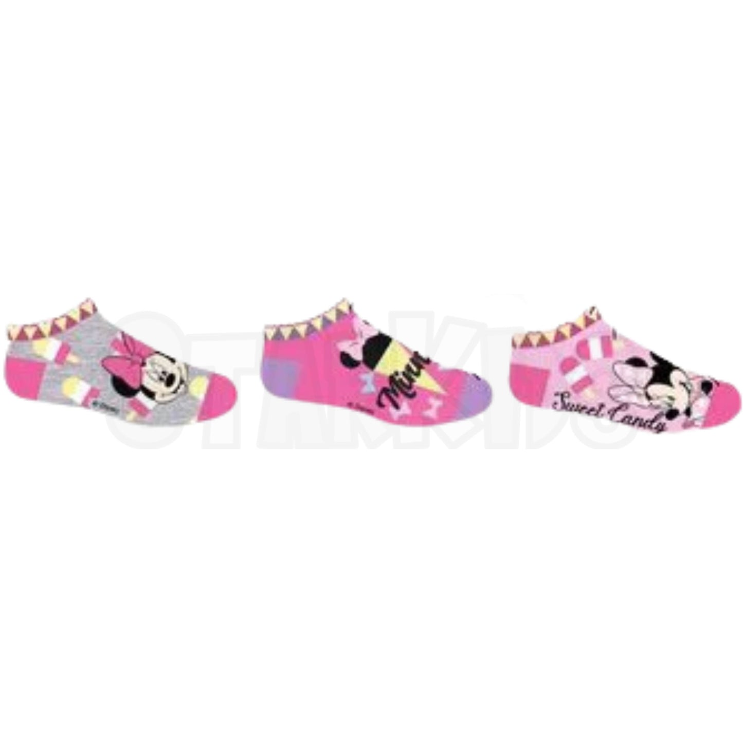 Minnie Mouse Kindersocken 3er - Pack Gr. 23-34