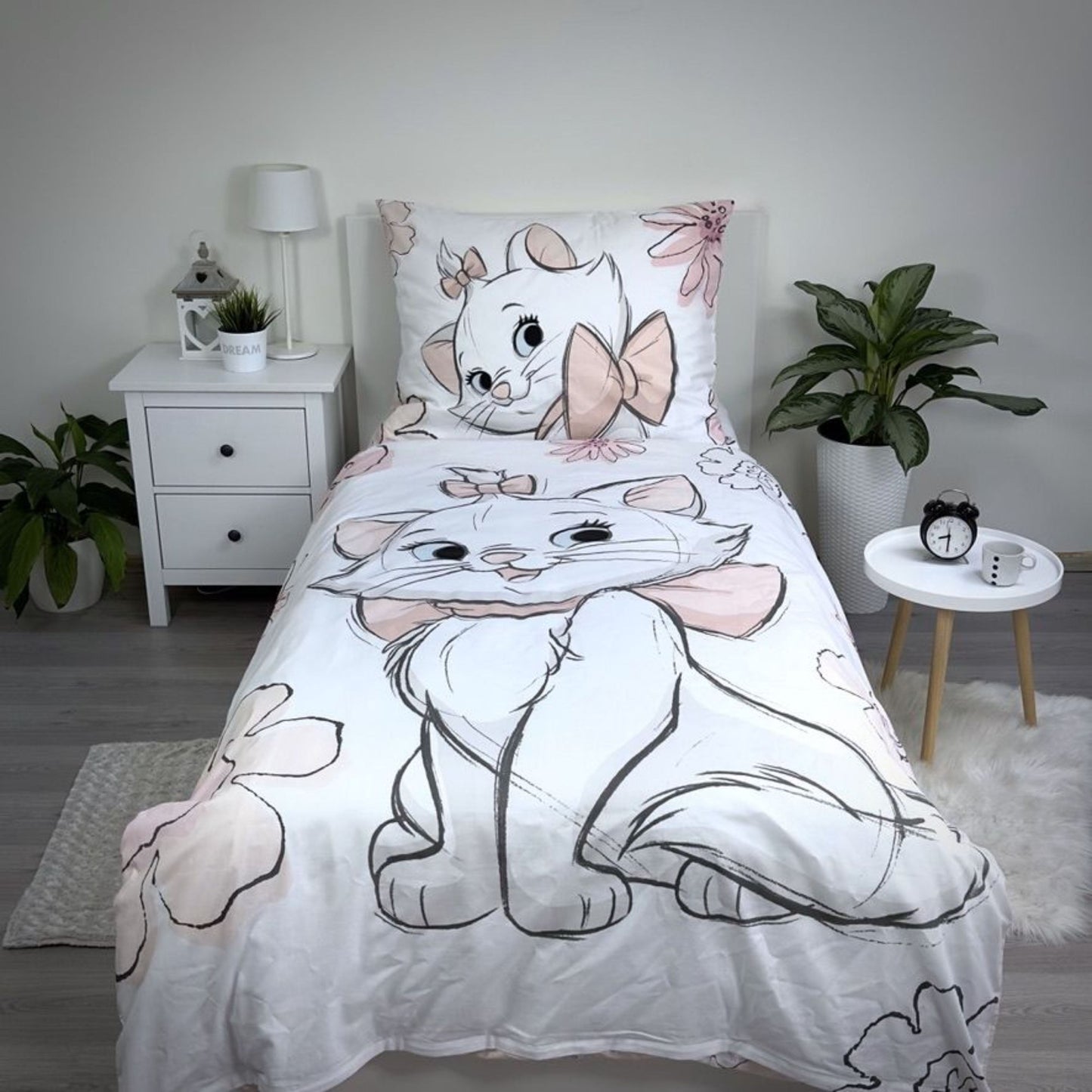 Kinderbettwäsche Marie Disney Aristocats Set 2-tlg. 135-140 x 200 cm