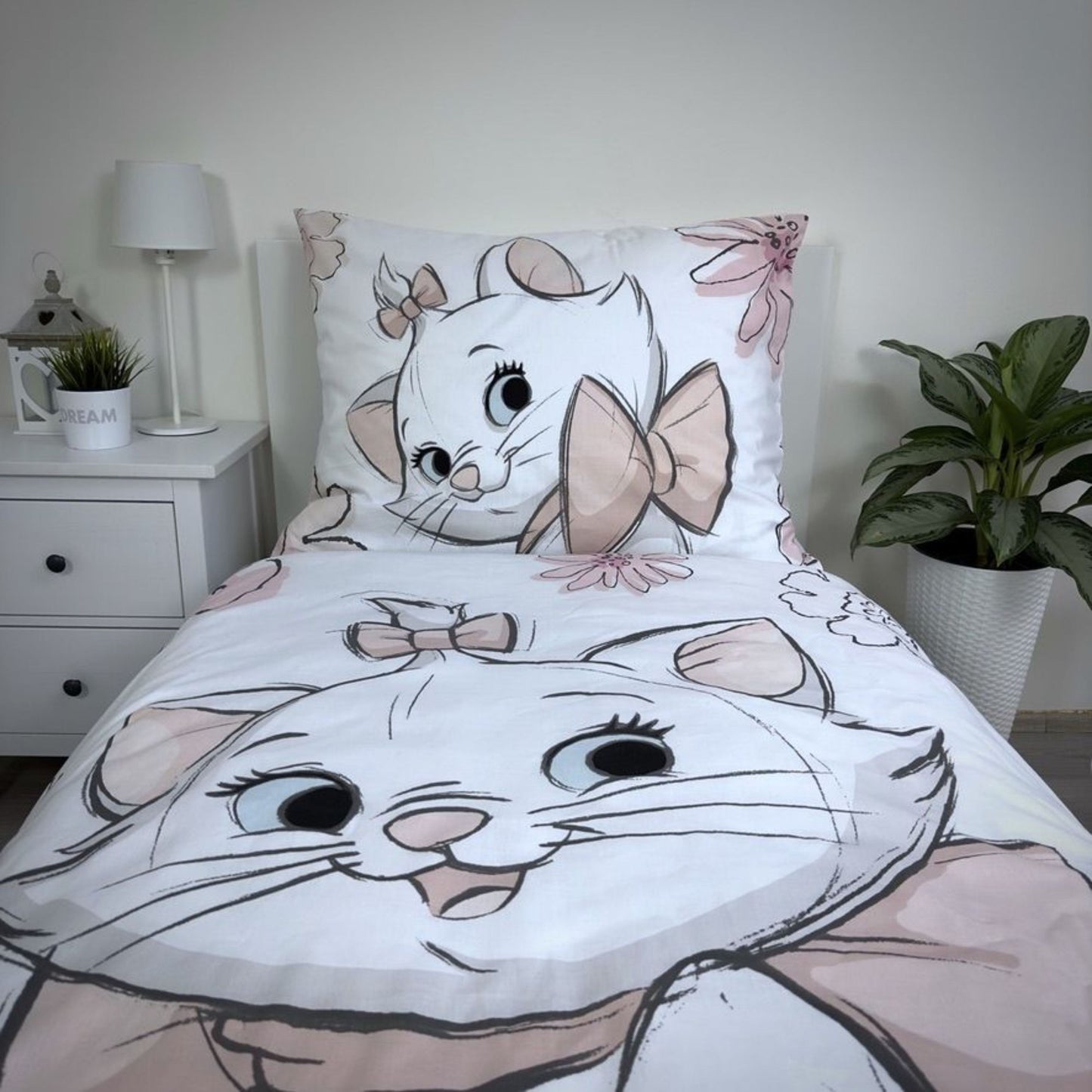 Kinderbettwäsche Marie Disney Aristocats Set 2-tlg. 135-140 x 200 cm