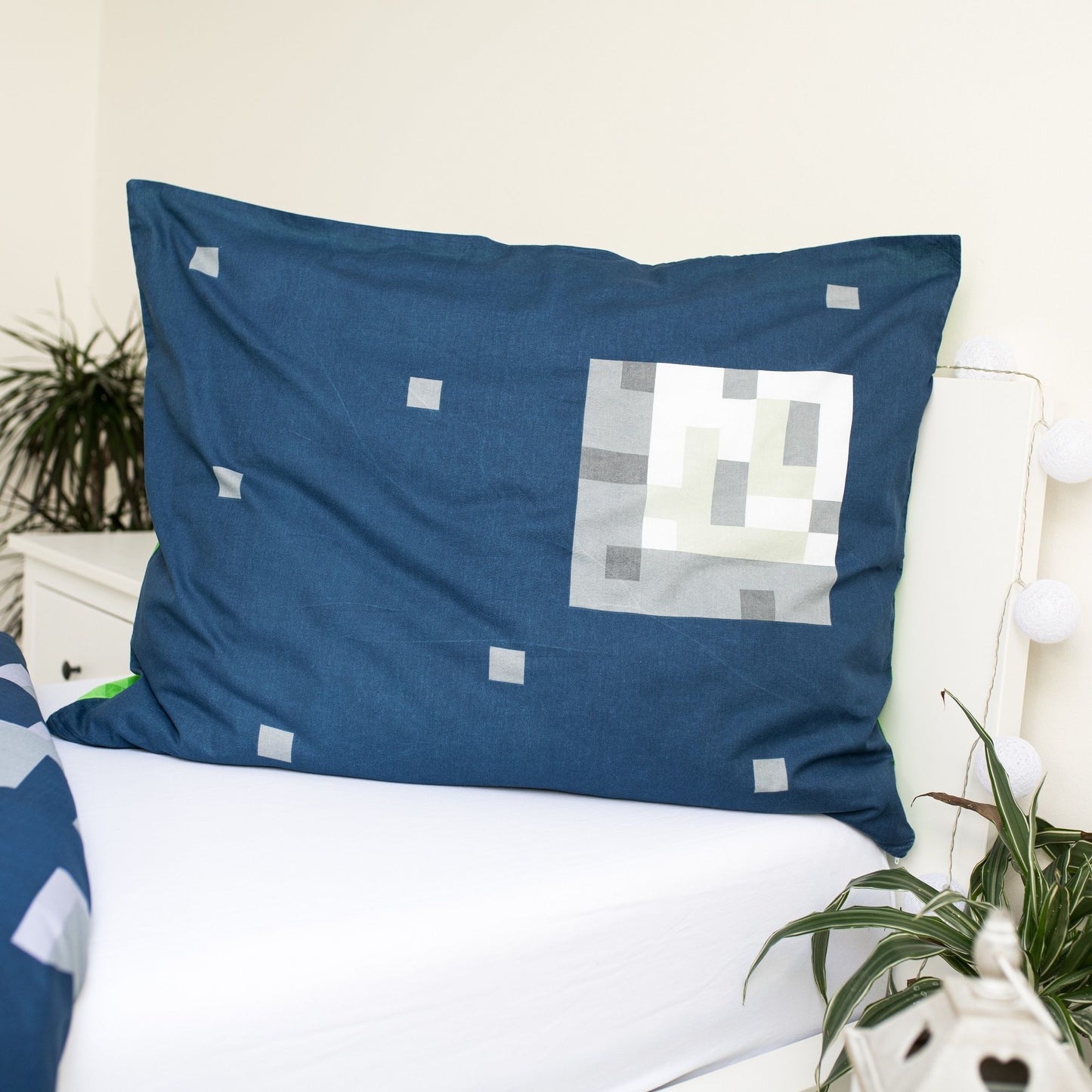 Kinderbettwäsche Minecraft Creeper Set 2-tlg. 135-140 x 200 cm