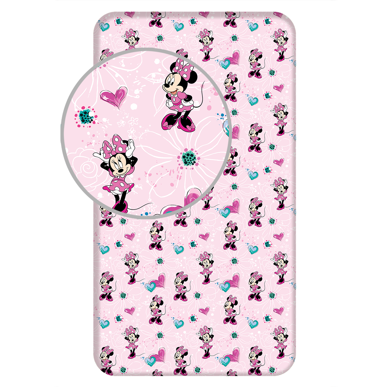 Minnie Mouse Spannbettlaken 90 x 200 cm