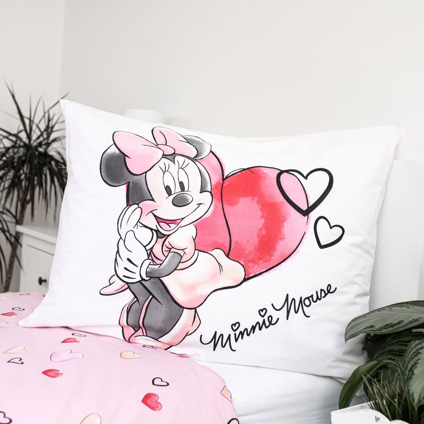 Kinderbettwäsche Disney Minnie Mouse Set 2-tlg. 135-140 x 200 cm