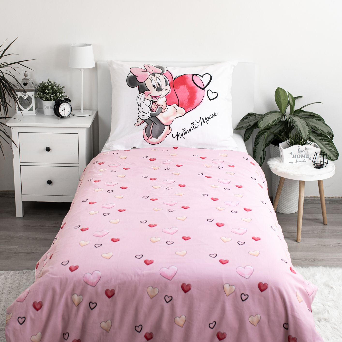 Kinderbettwäsche Disney Minnie Mouse Set 2-tlg. 135-140 x 200 cm