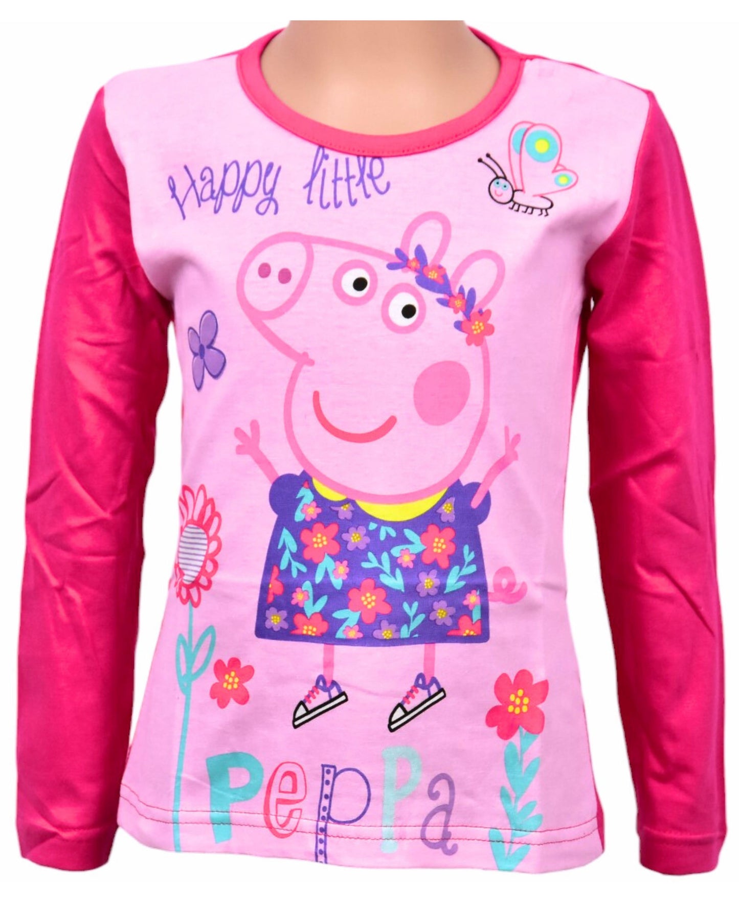 Langarmshirt Peppa Pig für Mädchen