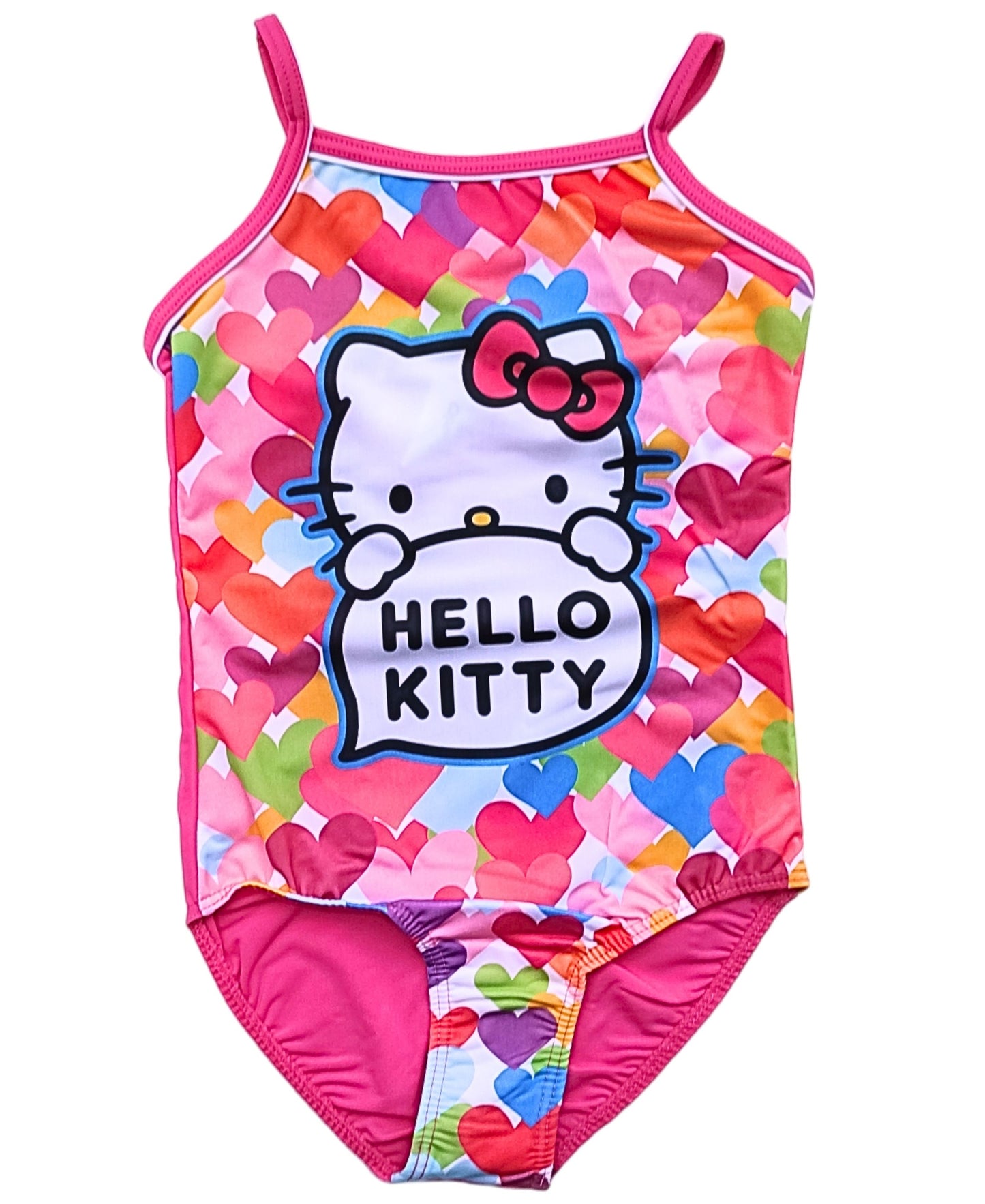 Hello Kitty Badeanzug mit Herzen Gr.98 -128 cm