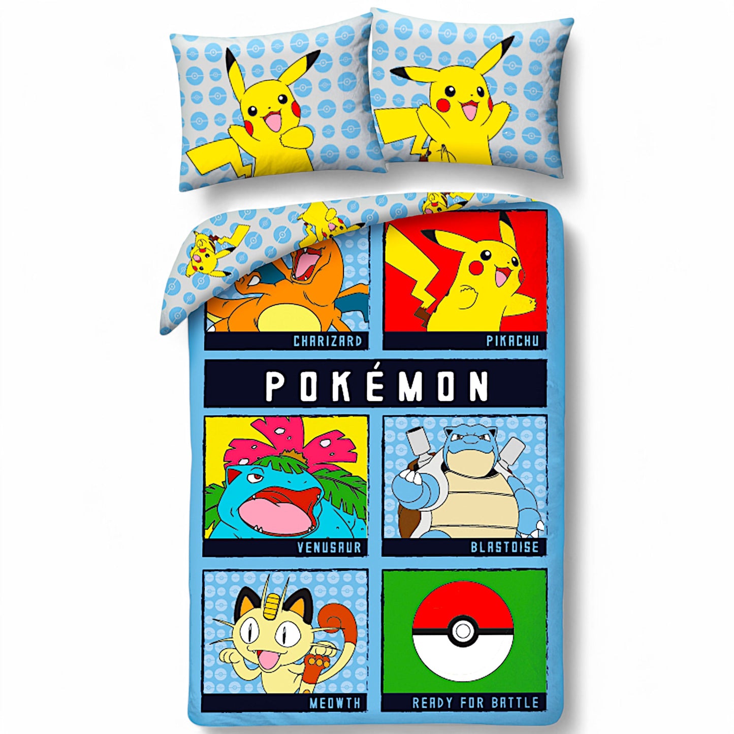 Pokémon Wende-Kinderbettwäsche Set 2-tlg. 135-140 x 200 cm