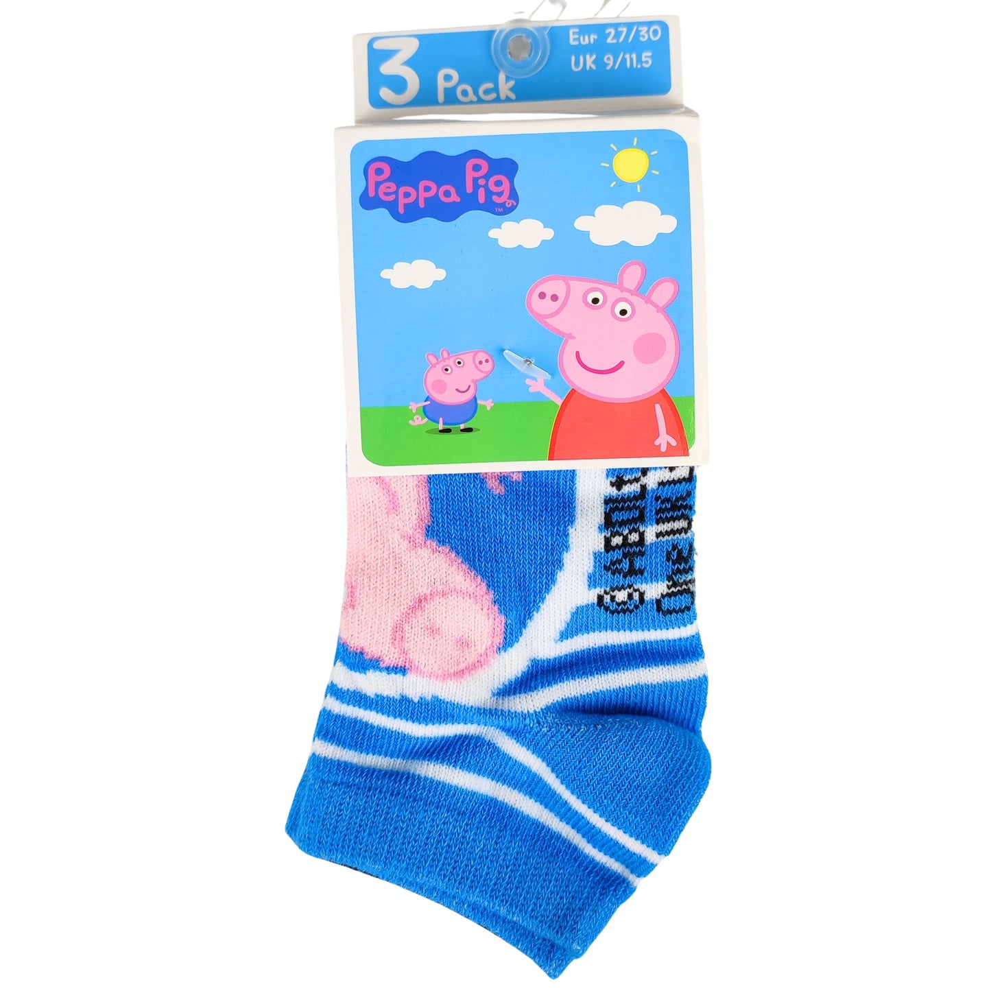 Peppa Pig Kindersocken George 3er - Pack Gr. 23-34