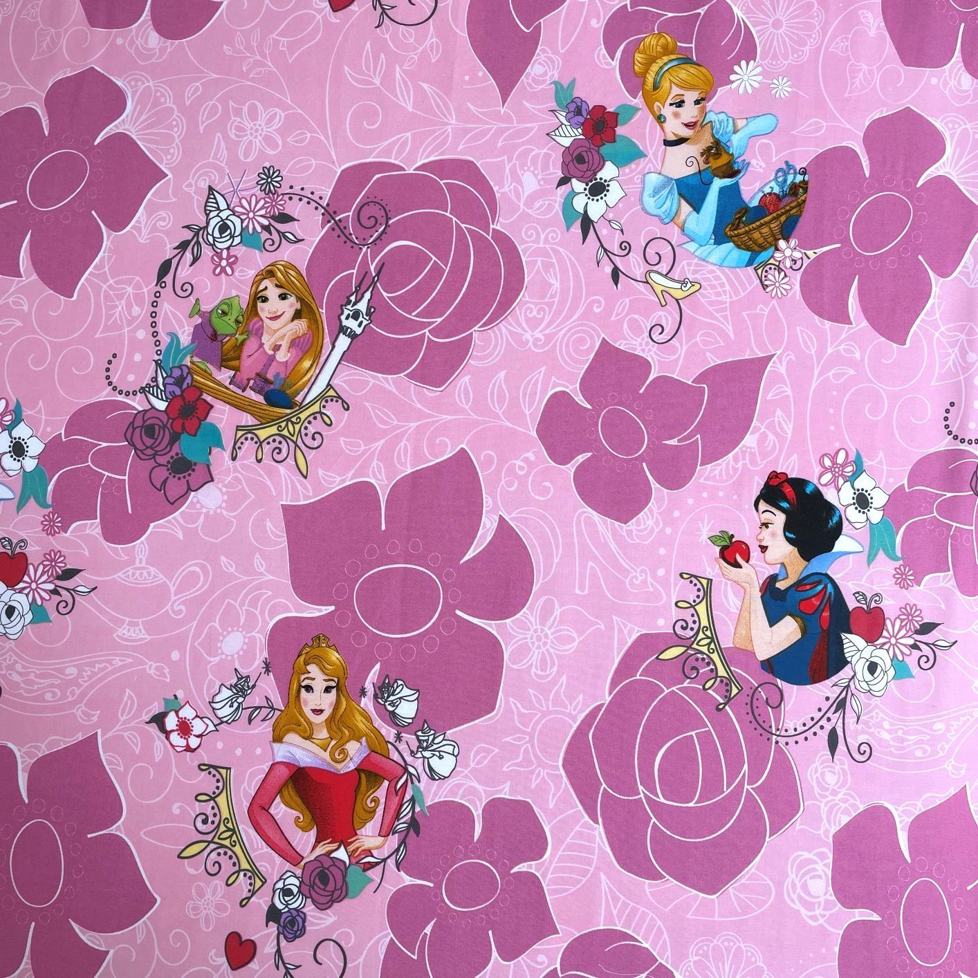 Disney Princess Spannbettlaken 90 x 200 cm