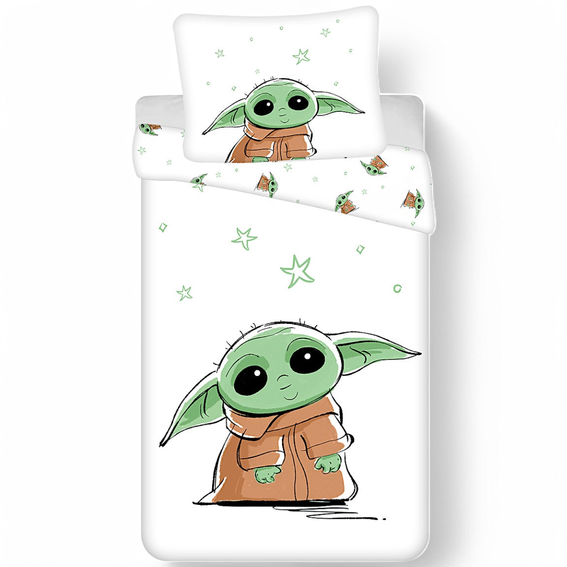 Bettwäsche Set Star Wars -Baby Yoda 2-tlg. 135-140 x 200 cm