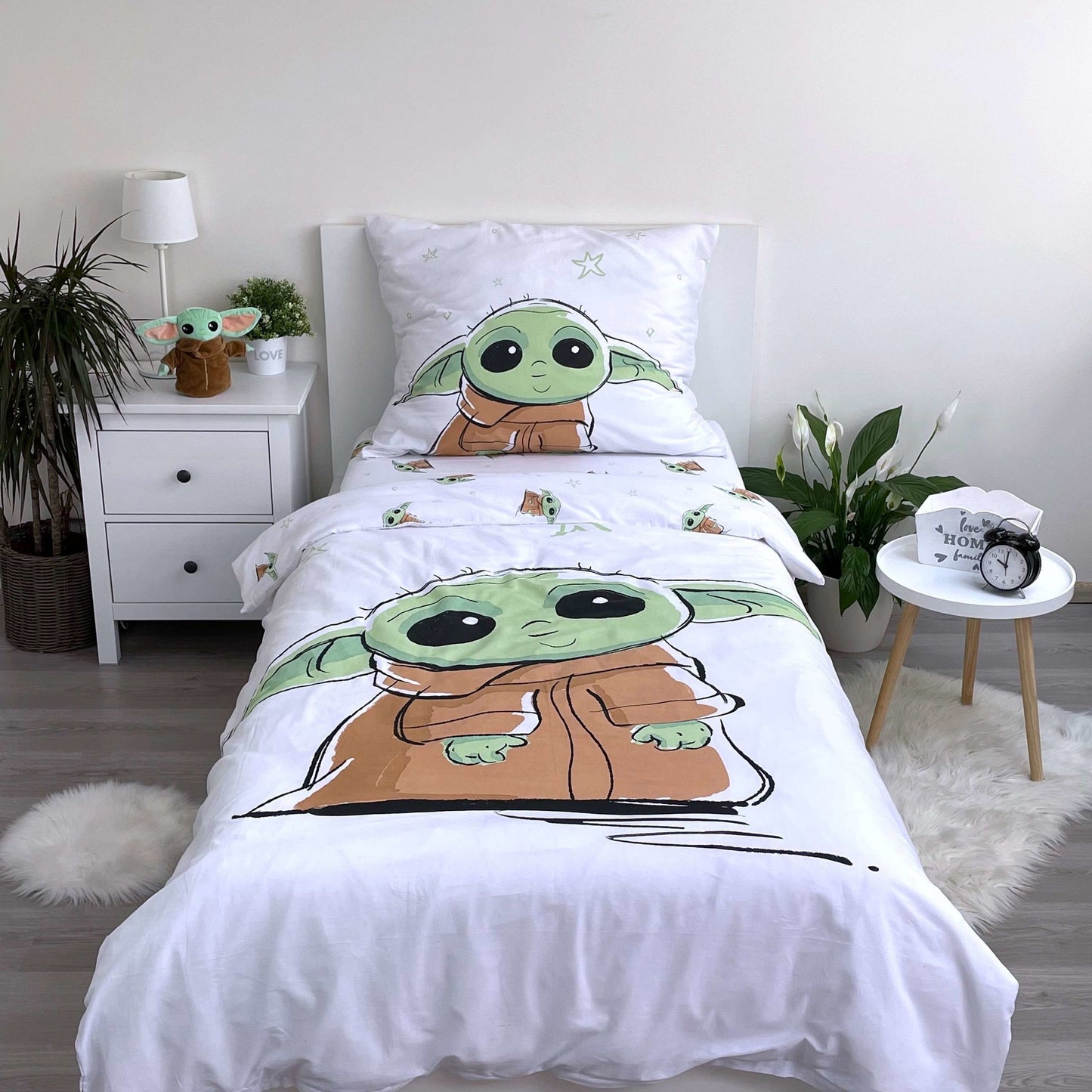 Bettwäsche Set Star Wars -Baby Yoda 2-tlg. 135-140 x 200 cm