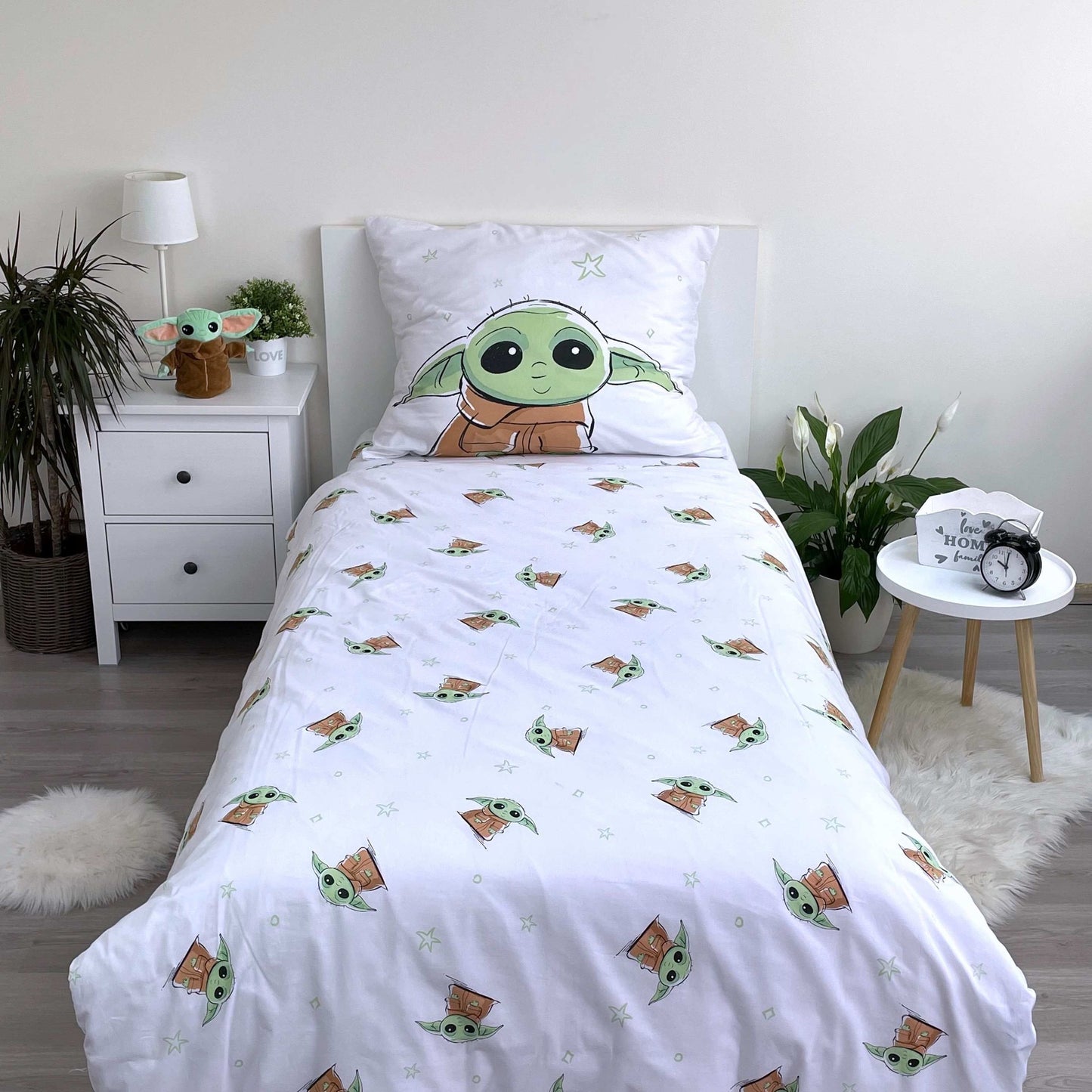Bettwäsche Set Star Wars -Baby Yoda 2-tlg. 135-140 x 200 cm