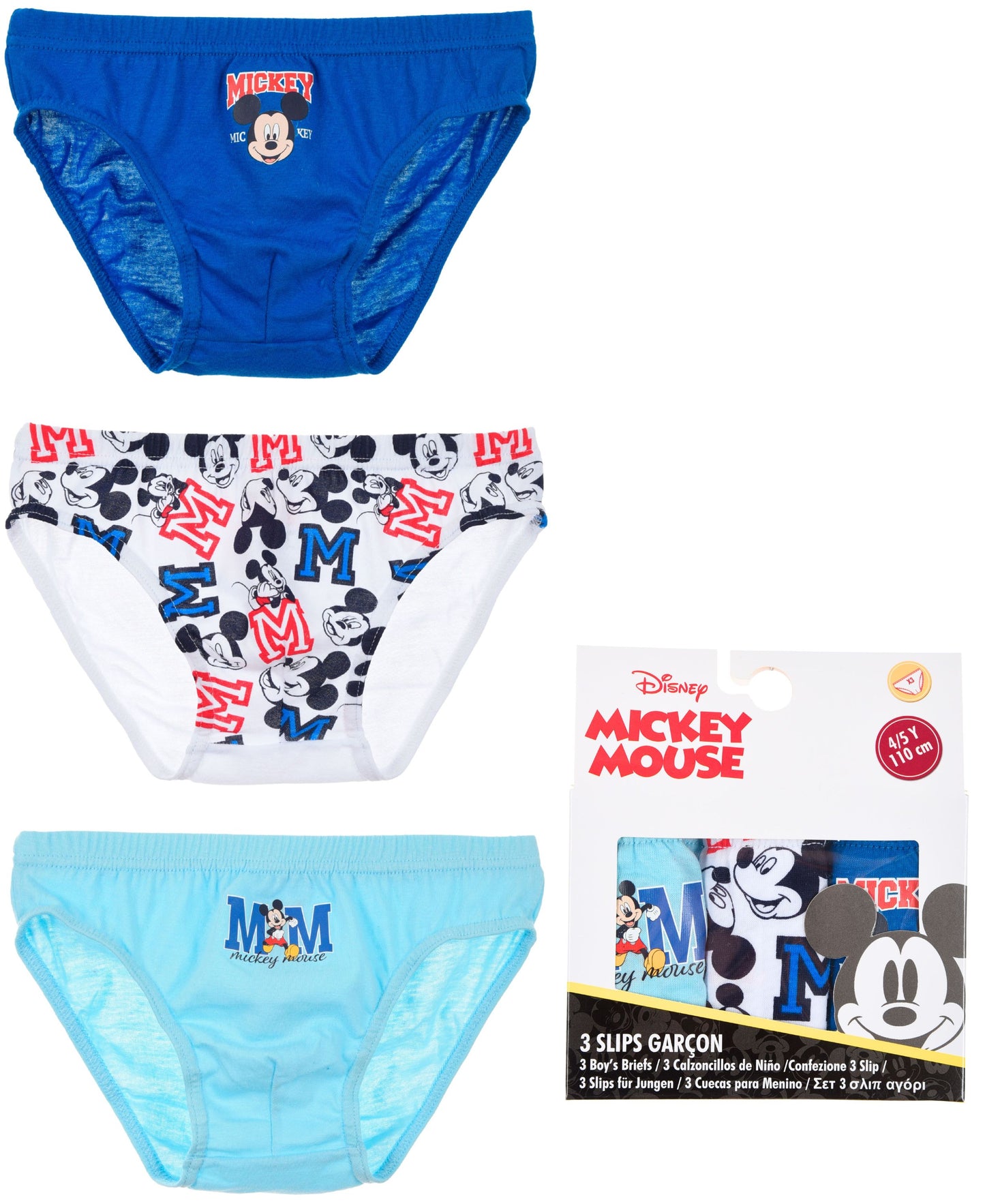 Mickey Mouse Slip 3-er Pack