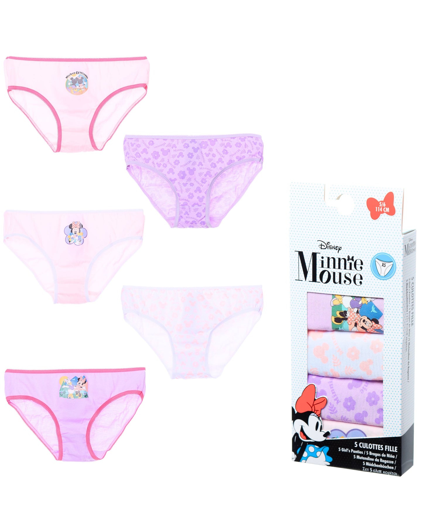 Minnie Mouse Slip 5-er Pack