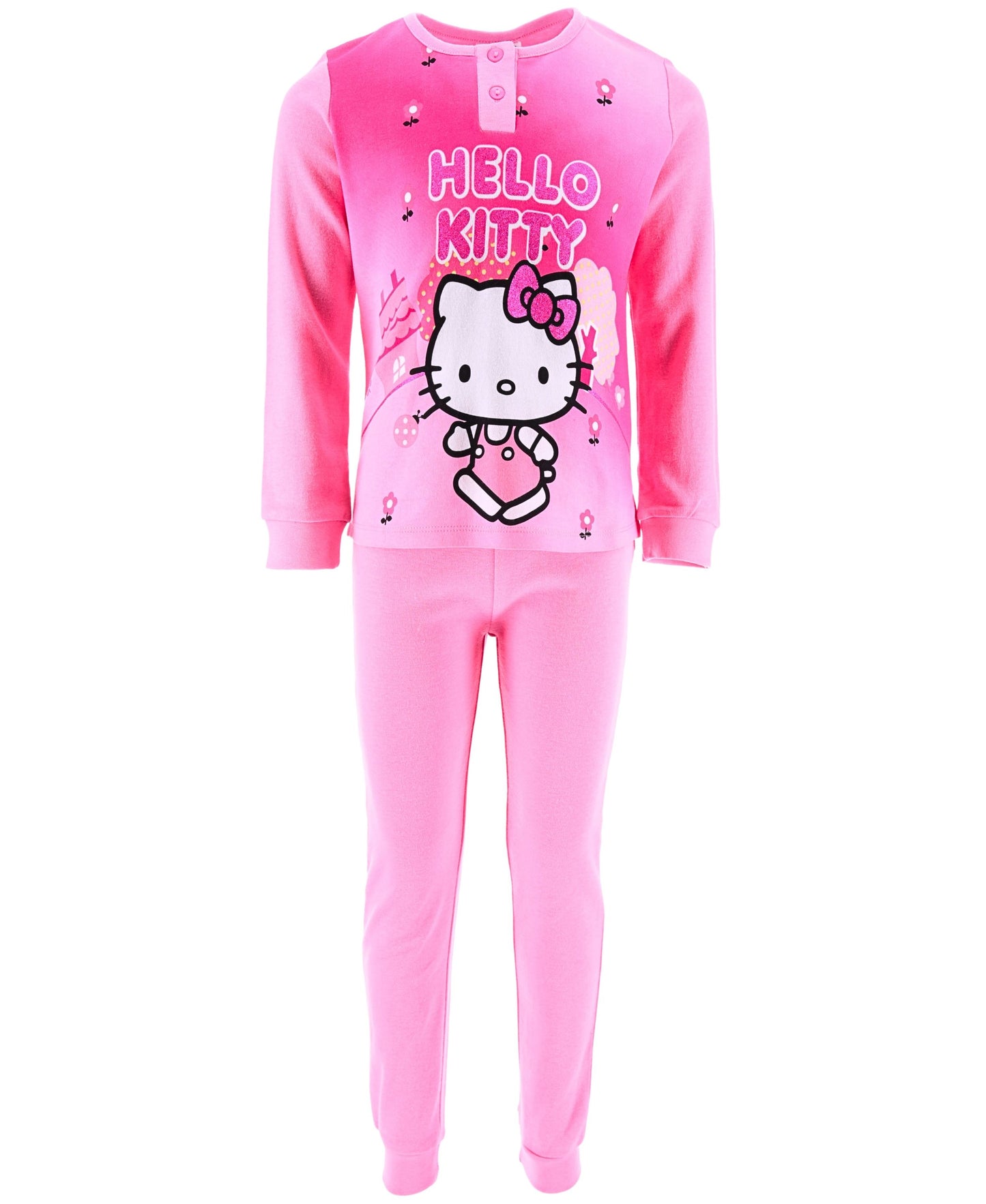 Schlafanzug Hello Kitty mit Glitzer