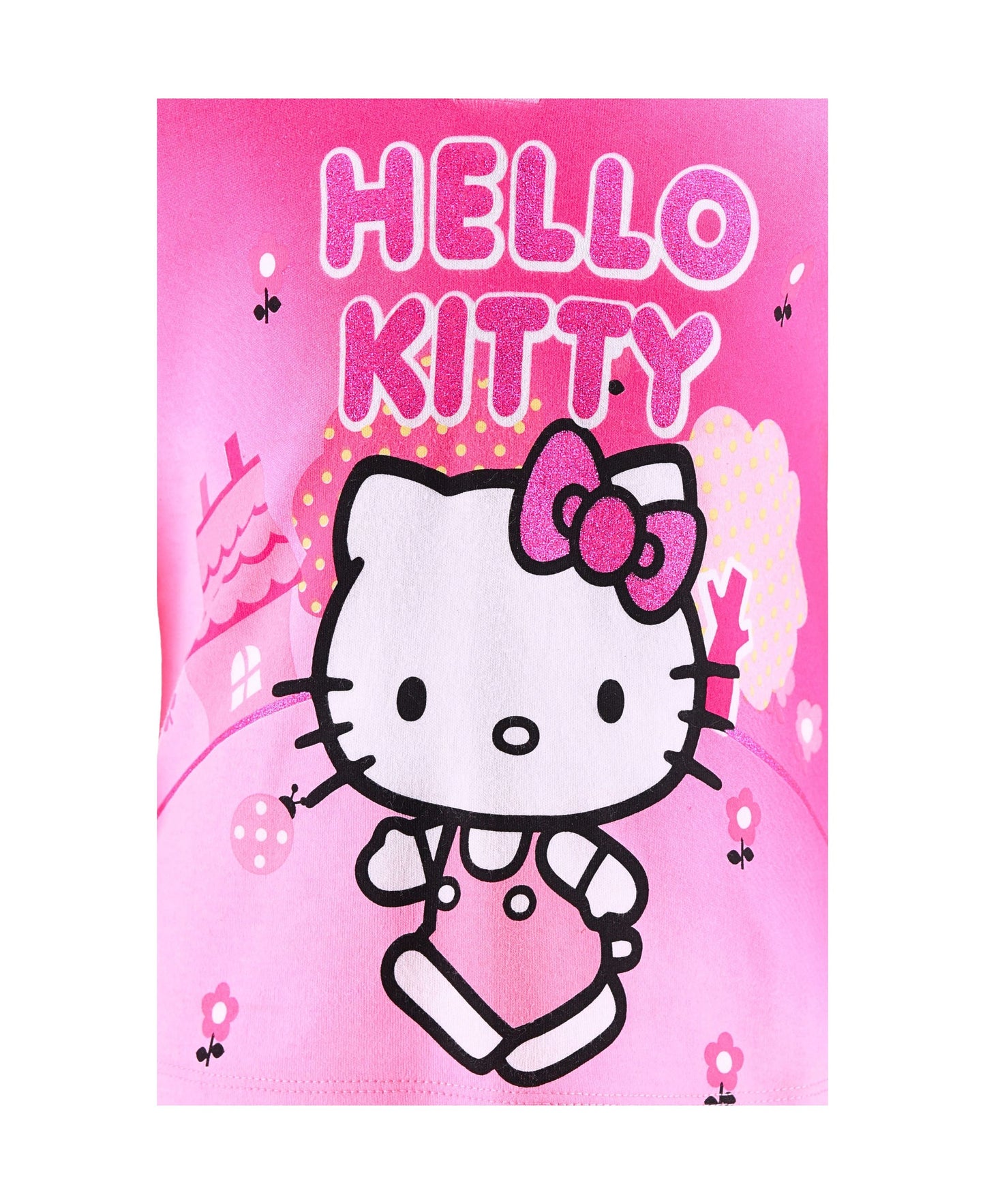 Schlafanzug Hello Kitty mit Glitzer