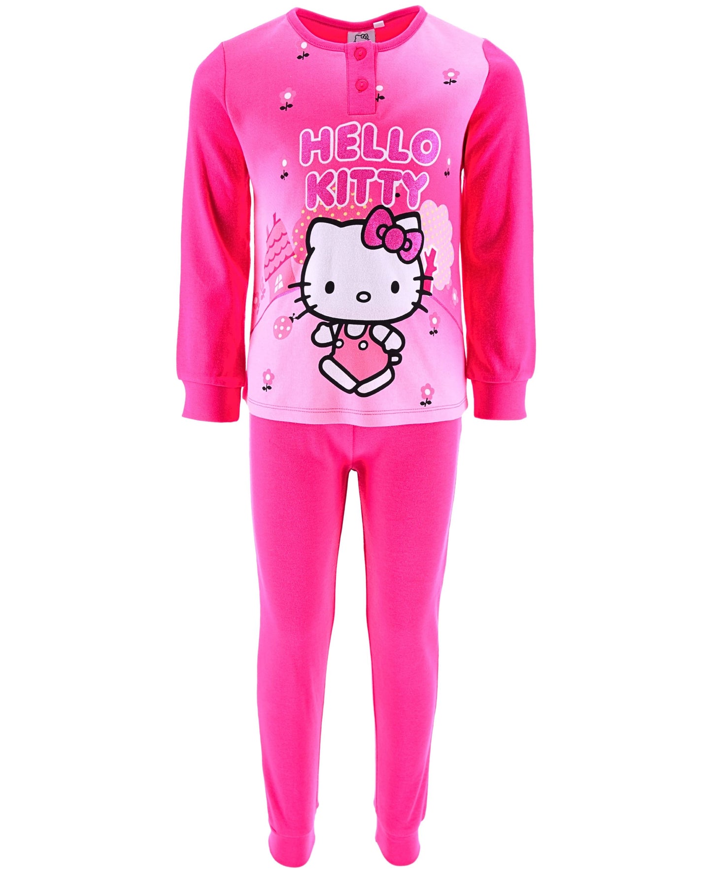 Schlafanzug Hello Kitty mit Glitzer