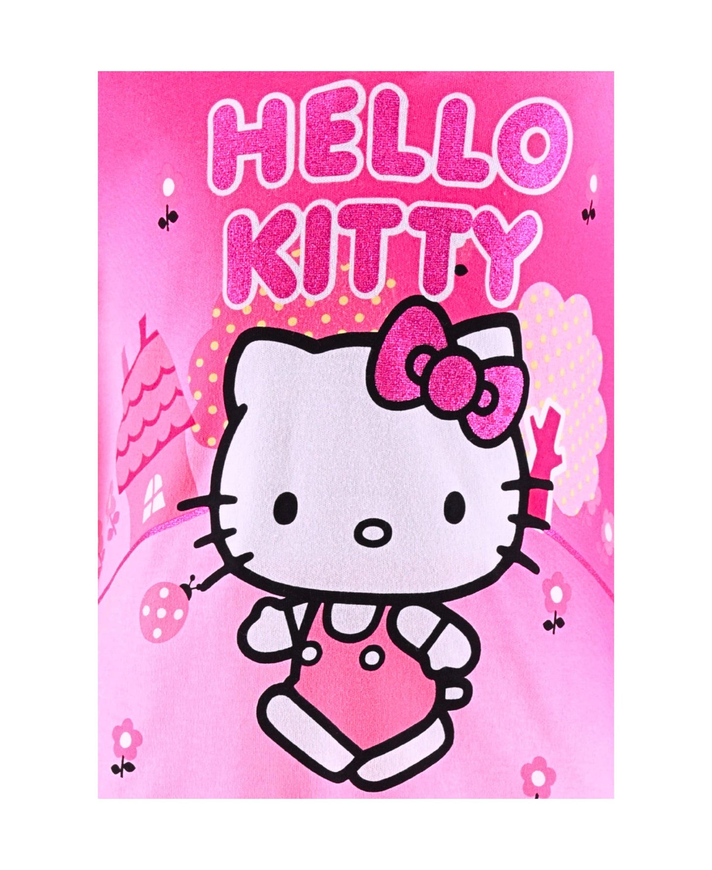 Schlafanzug Hello Kitty mit Glitzer