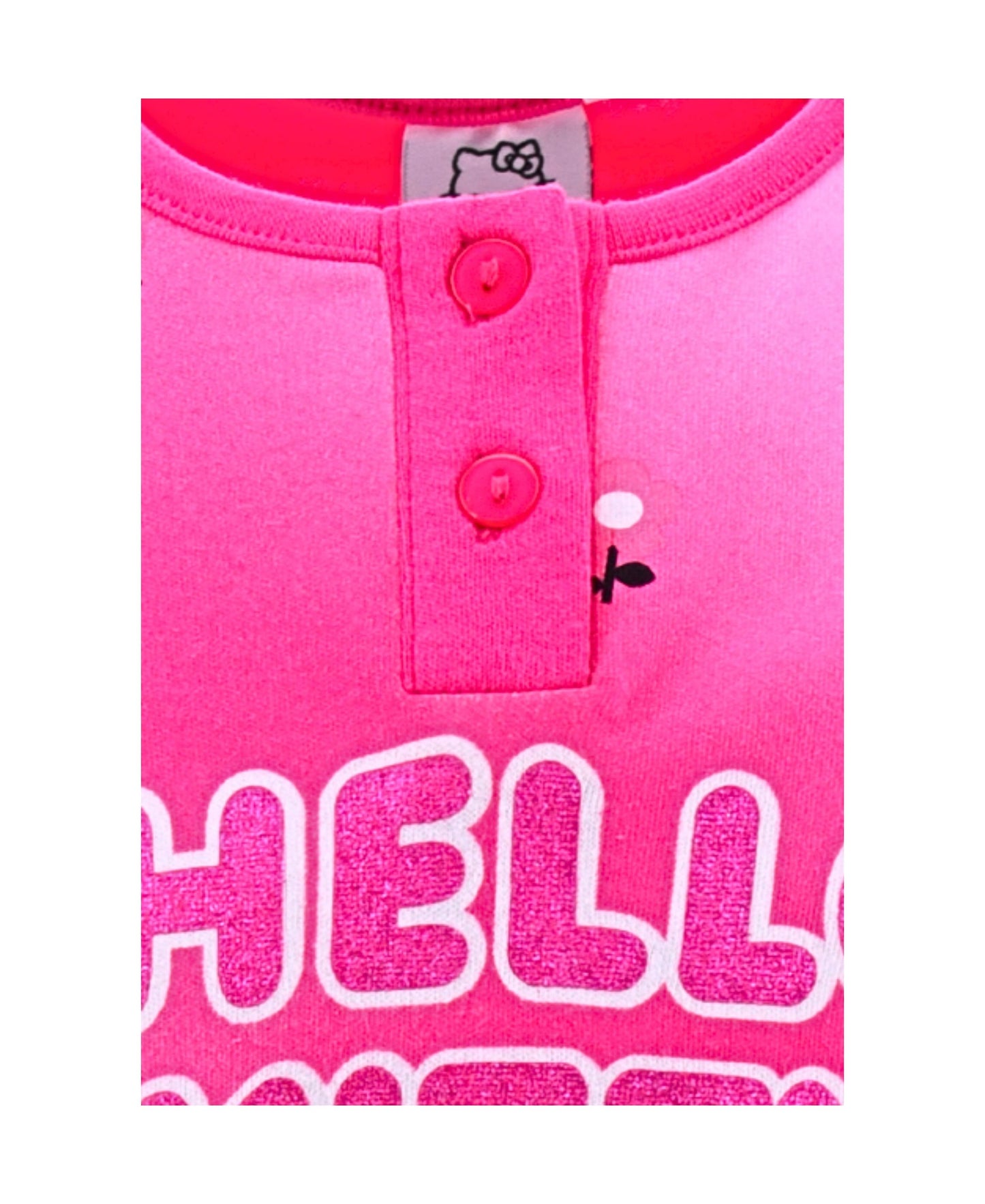 Schlafanzug Hello Kitty mit Glitzer