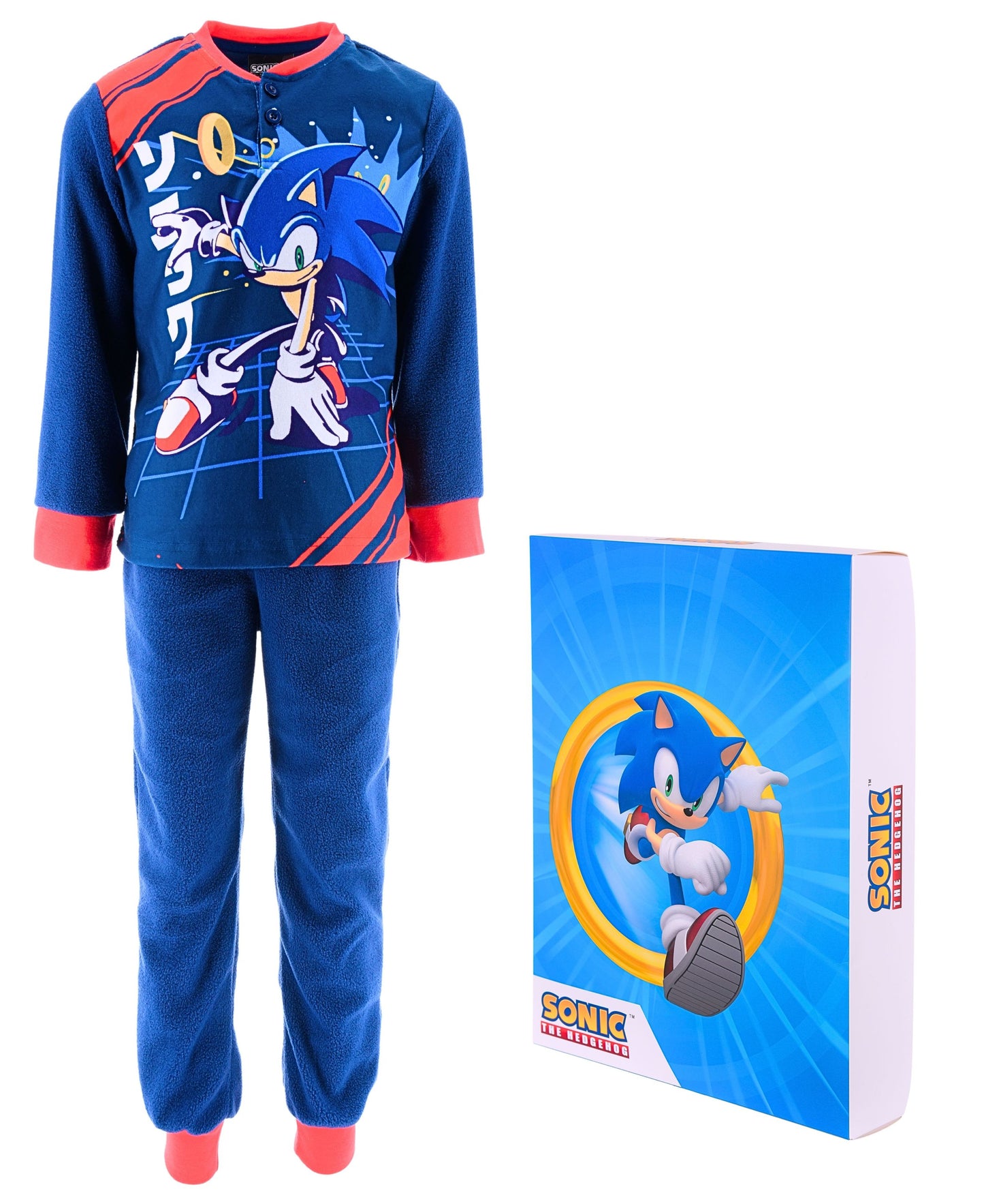 Schlafanzug Fleece Sonic The Hedgehog