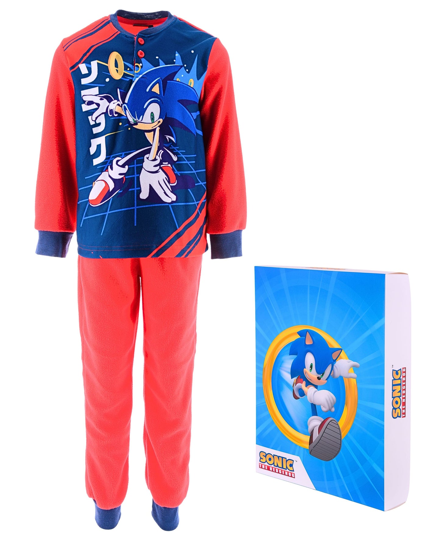 Schlafanzug Fleece Sonic The Hedgehog