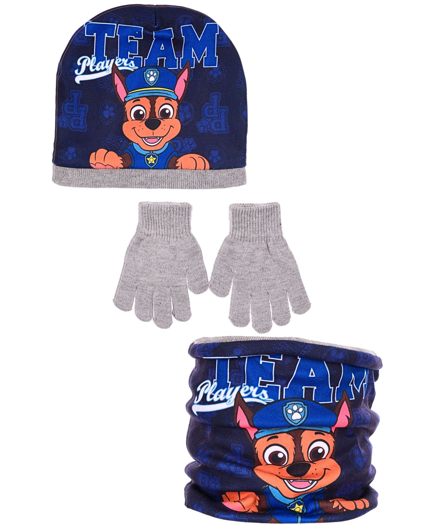 Paw Patrol Winter Mütze Set 3-teilig