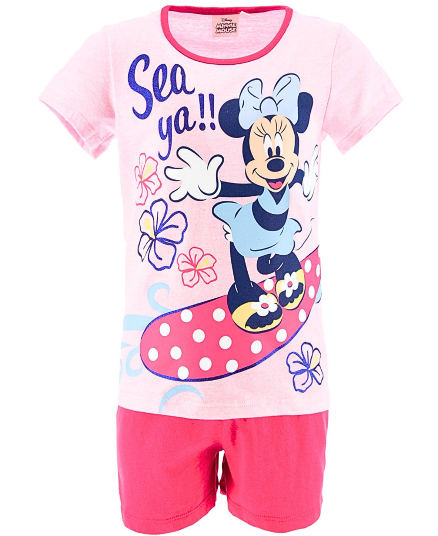 Schlafanzug kurz Minnie Mouse - Shorty für Mädchen