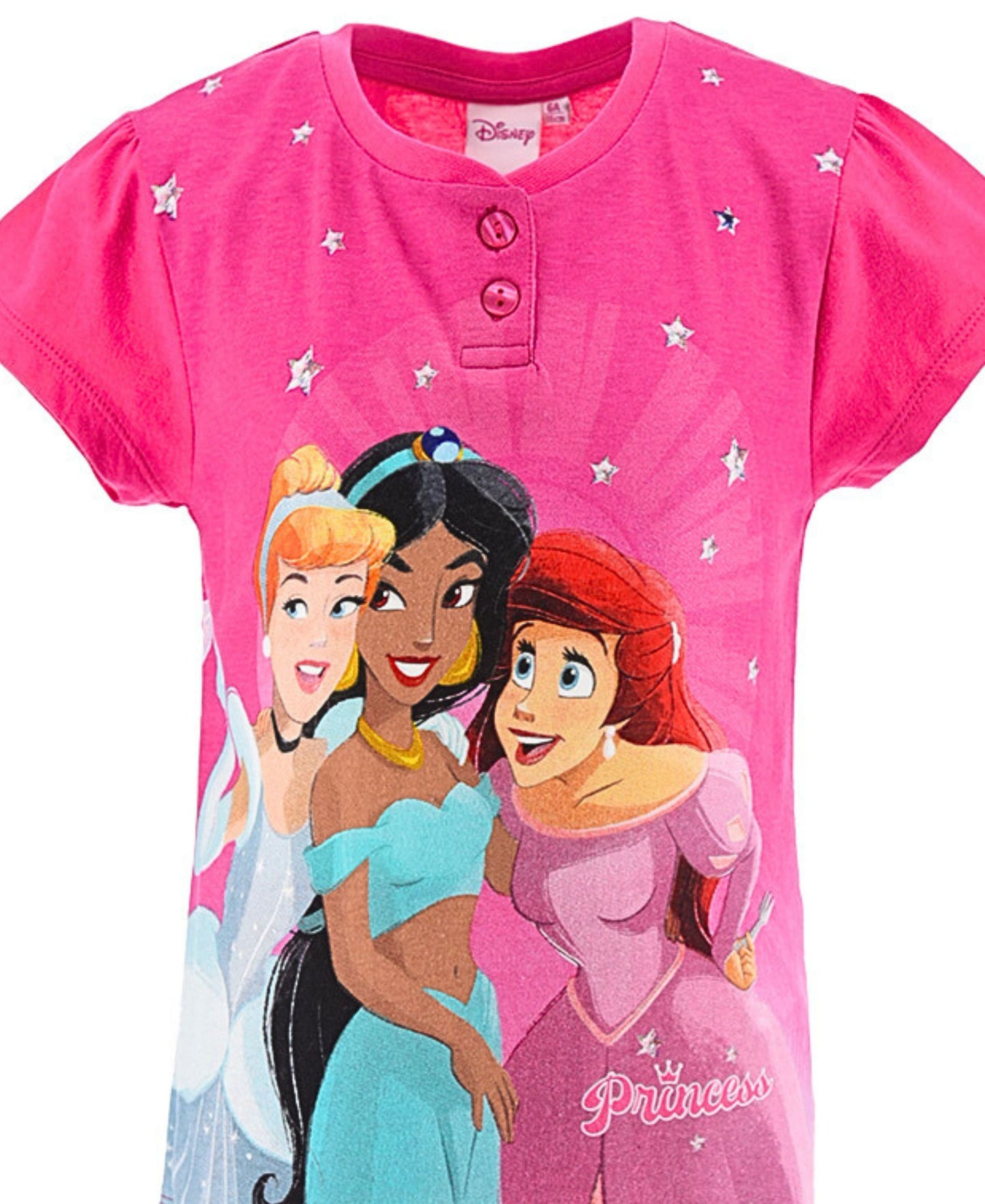 Schlafanzug kurz Disney Princess - Shorty für Mädchen