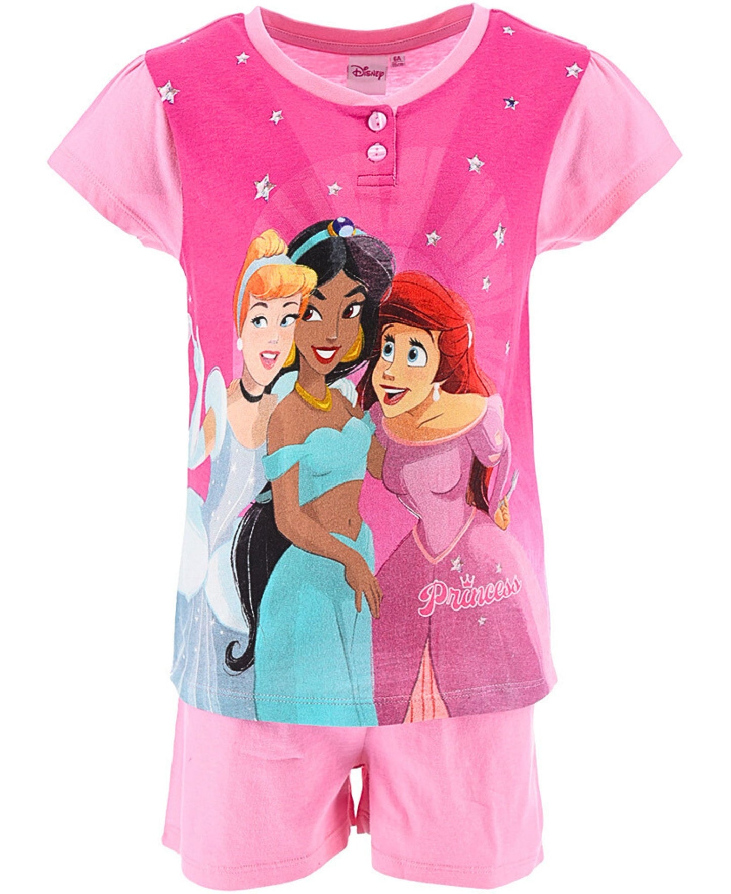 Schlafanzug kurz Disney Princess - Shorty für Mädchen