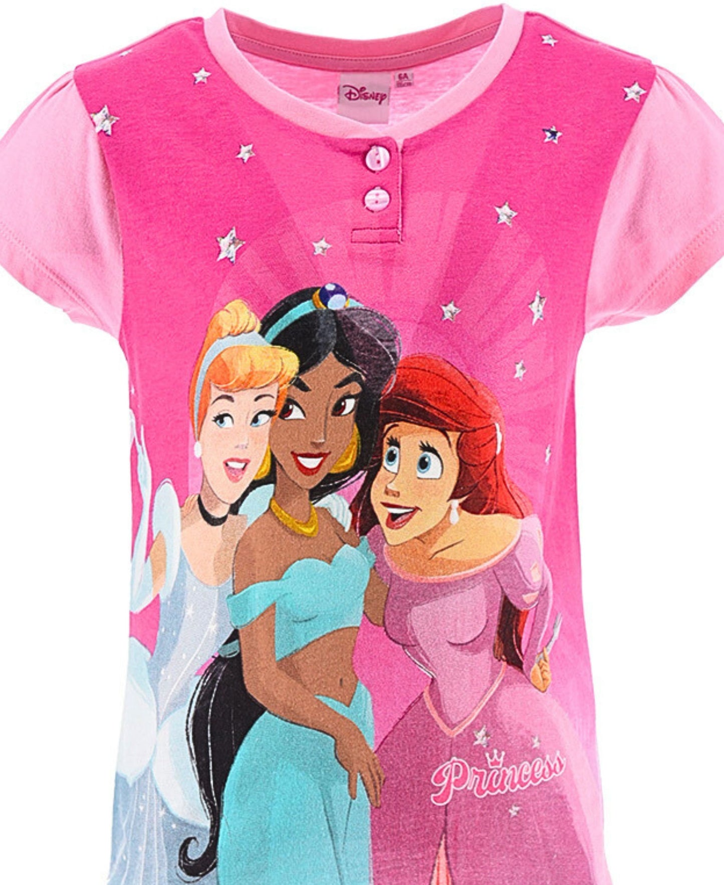 Schlafanzug kurz Disney Princess - Shorty für Mädchen