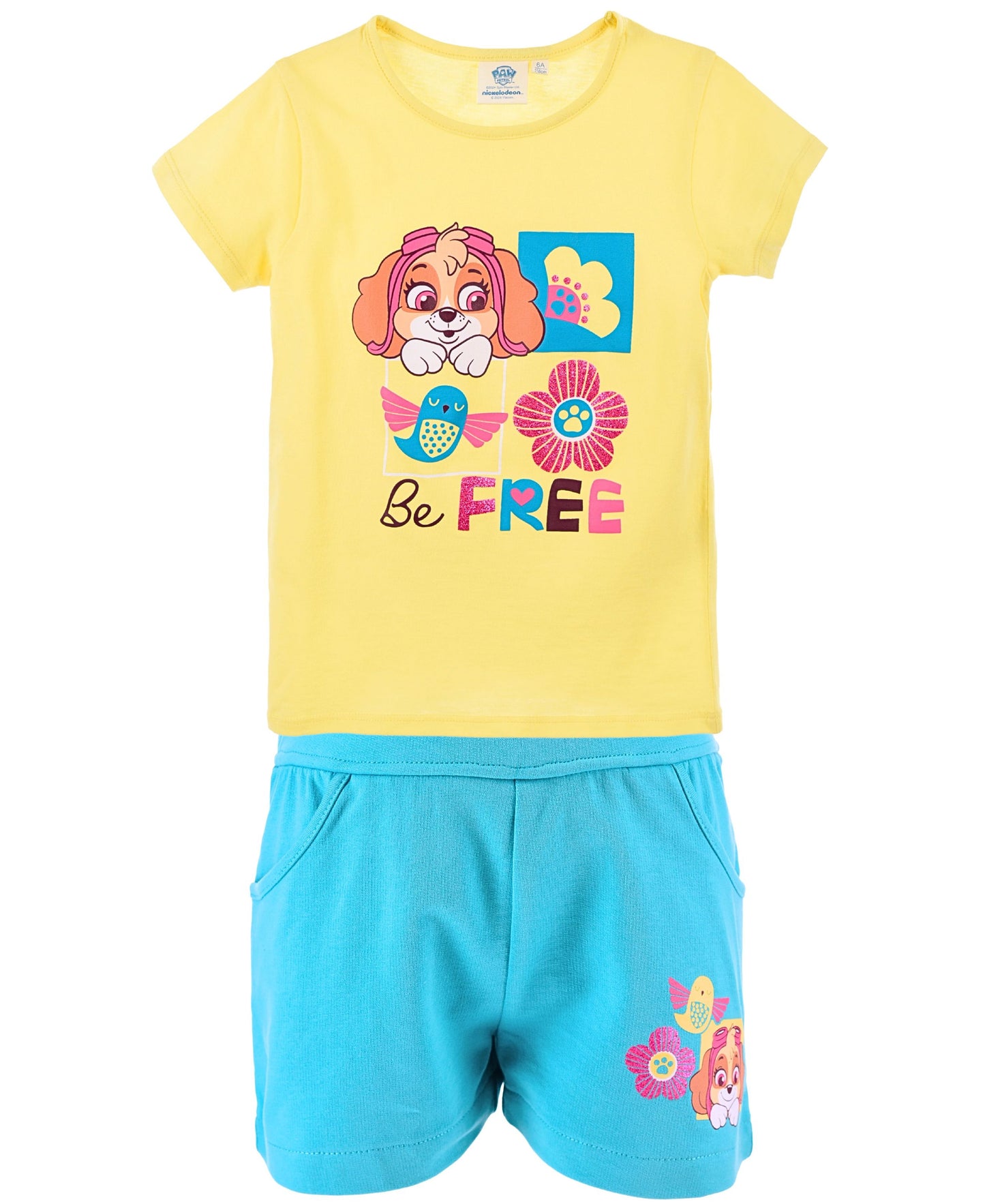 Paw Patrol Set T-Shirt & Shorts für Mädchen