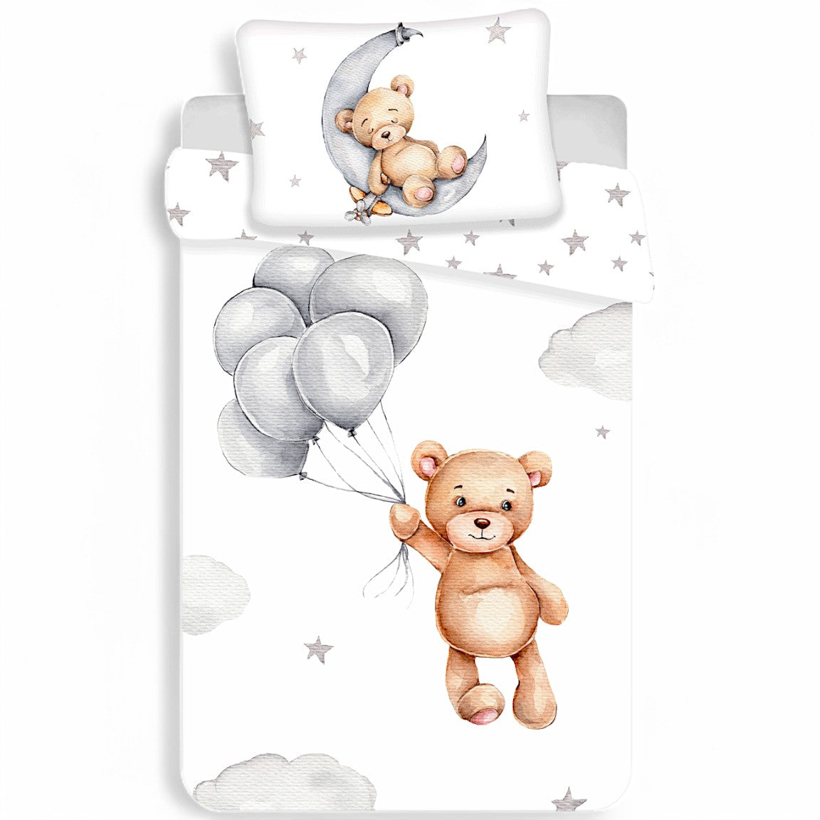 Babybettwäsche Teddybär Set 2-tlg. 100 x 135 cm