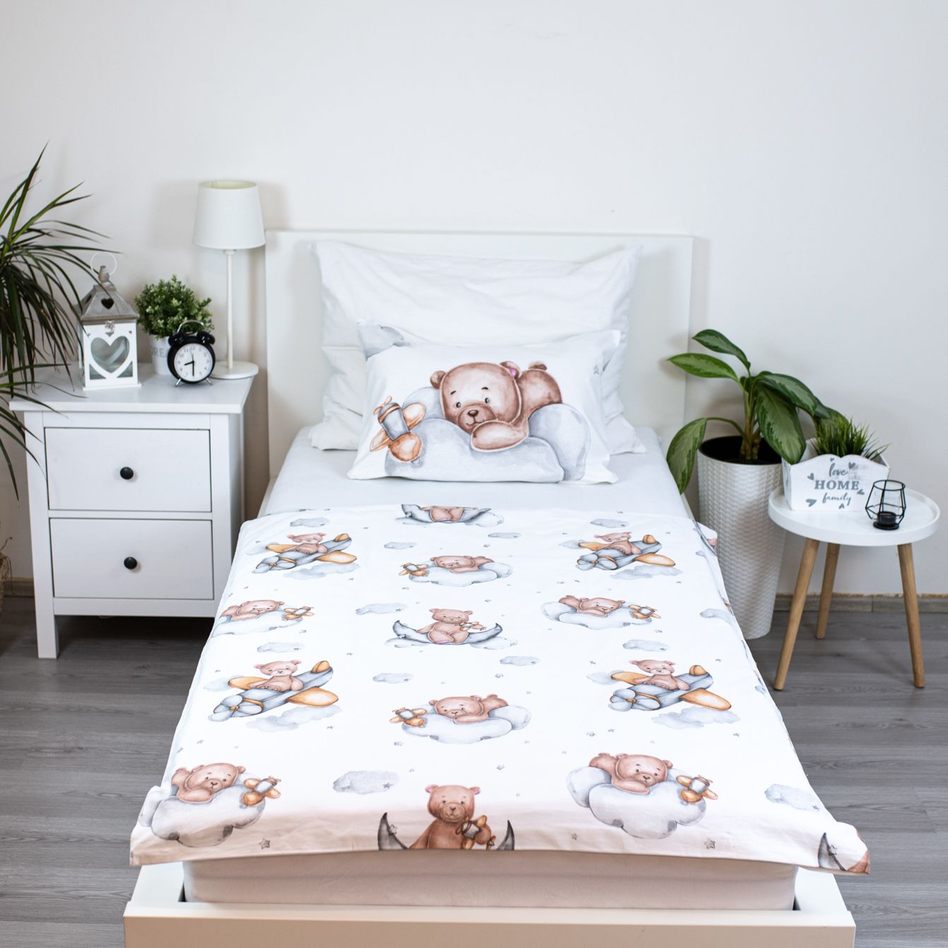 Babybettwäsche Teddybär Set 2-tlg. 100 x 135 cm