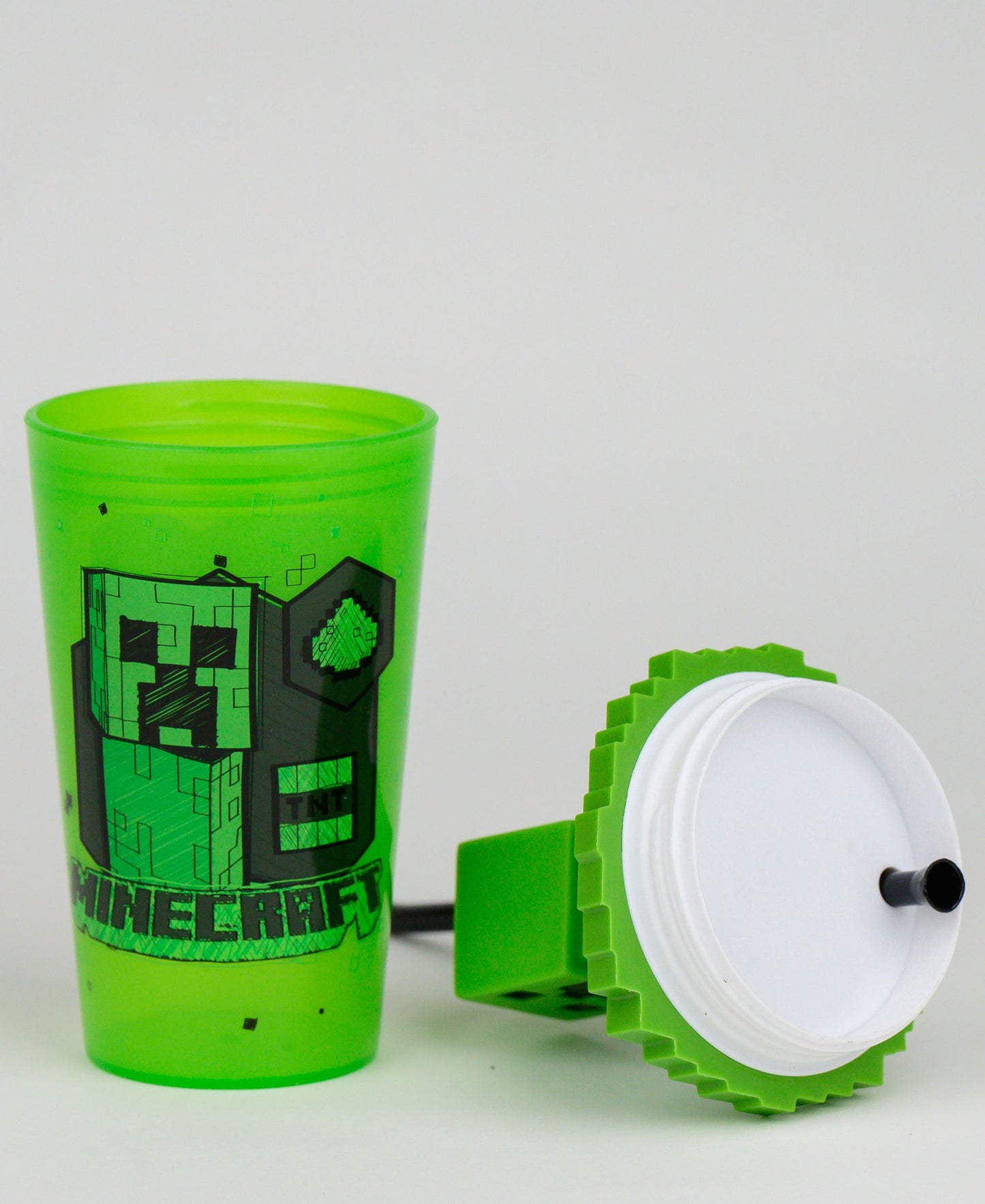 Minecraft Kinderbecher 500 ml mit 3D Creeper Topper