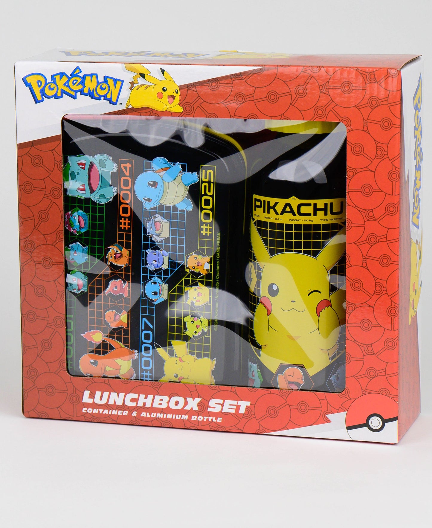 Pokémon Set Brotdose + Alu-Trinkflasche