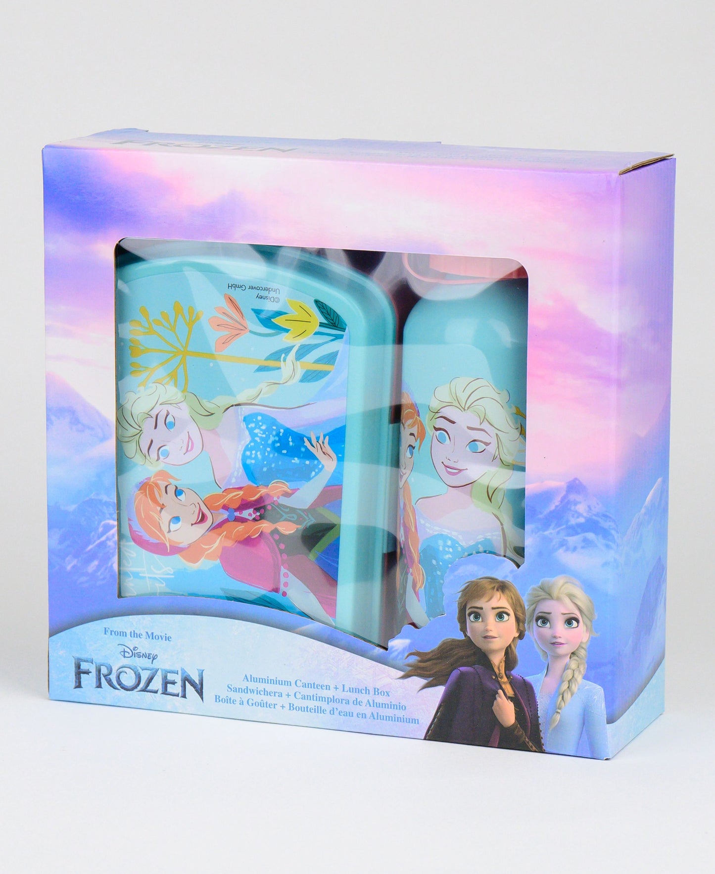 Frozen Set Brotdose + Alu-Trinkflasche