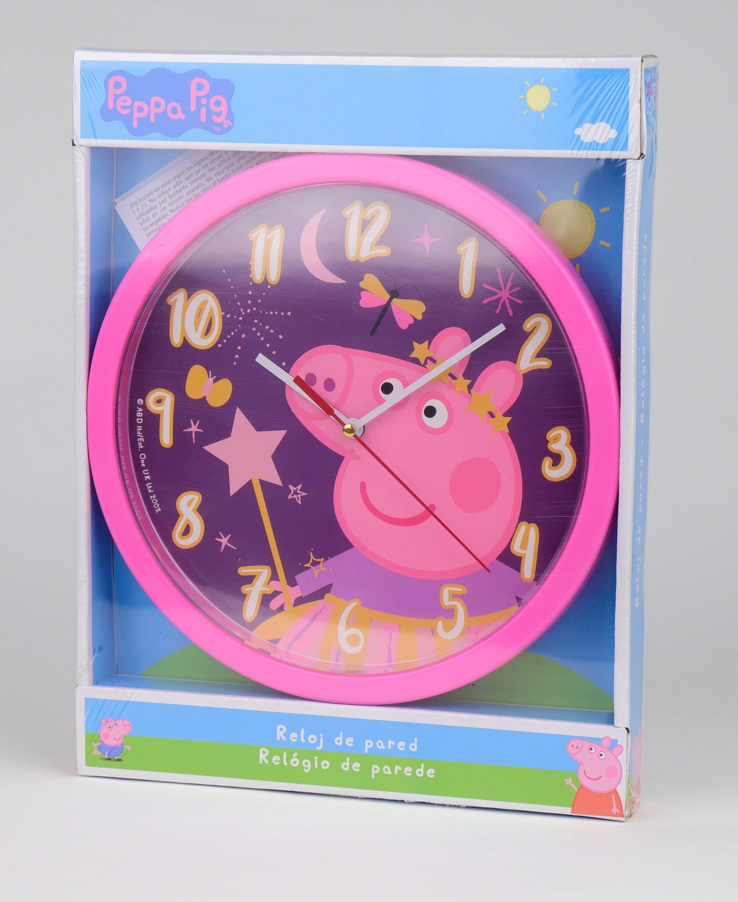 Peppa Pig Wanduhr 25 cm