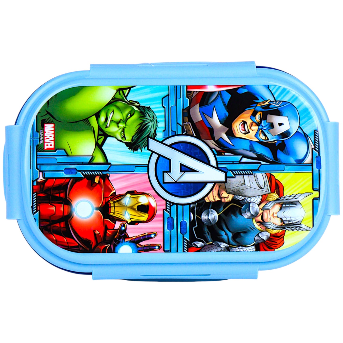 Avengers Brotdose mit 2 Fach Unterteilung & Göffel-Messer