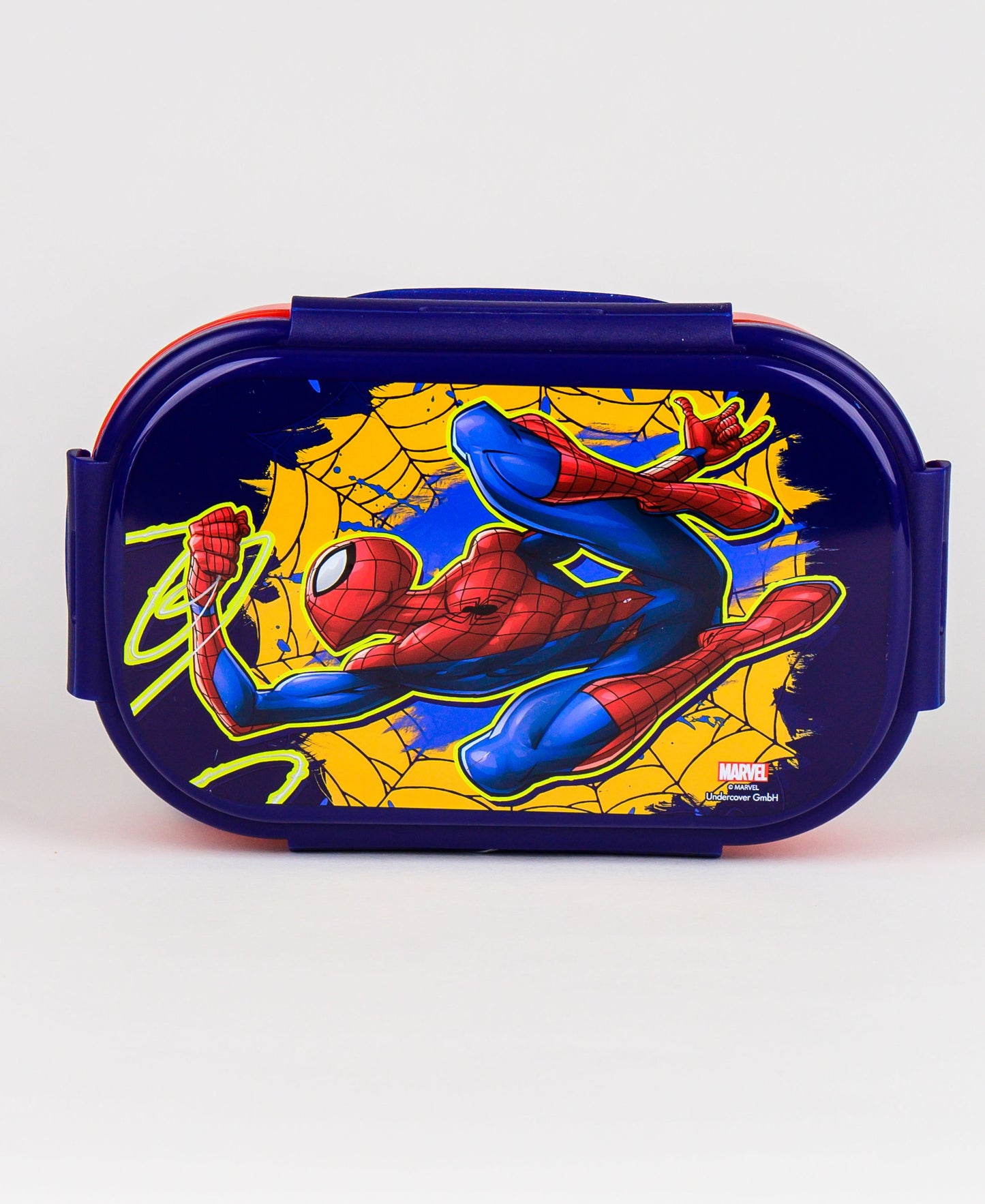 Spider-Man Brotdose mit 2 Fach Unterteilung & Göffel-Messer