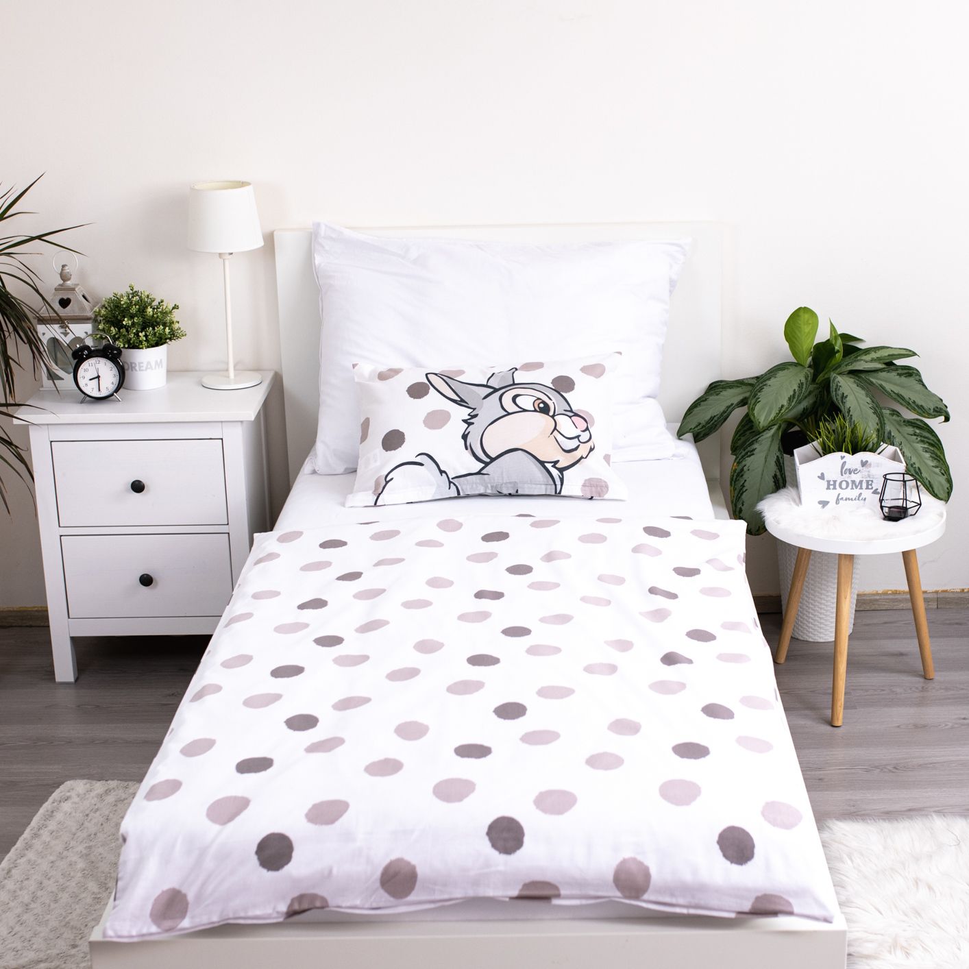Disney Klassik Klopfer Kinderbettwäsche Set 2-tlg. 100 x 135 cm