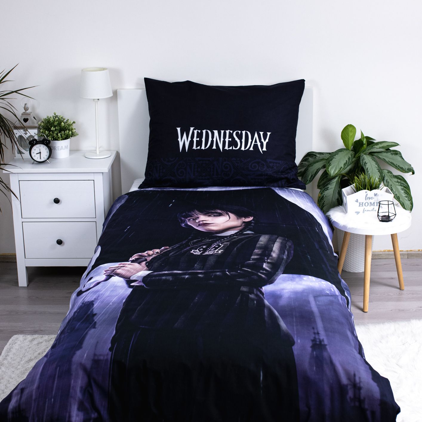 Wednesday Kinderbettwäsche Set 2-tlg. 135-140 x 200 cm