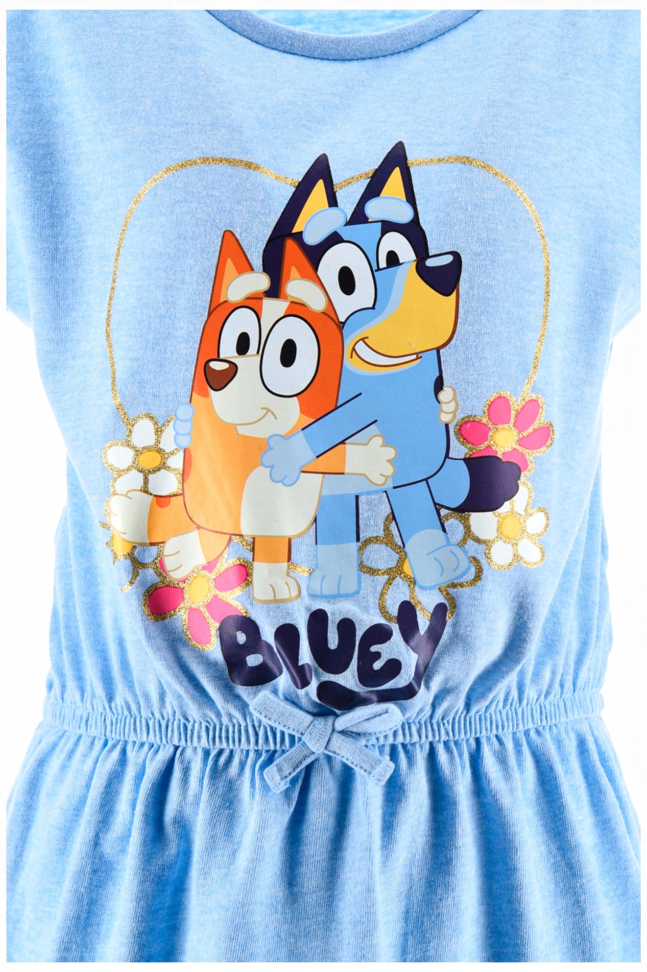 Bluey & Bingo Sommerkleid mit Glitzer 98-116 cm
