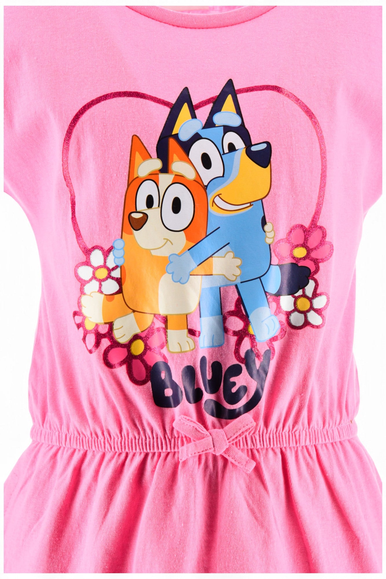 Bluey & Bingo Sommerkleid mit Glitzer 98-116 cm