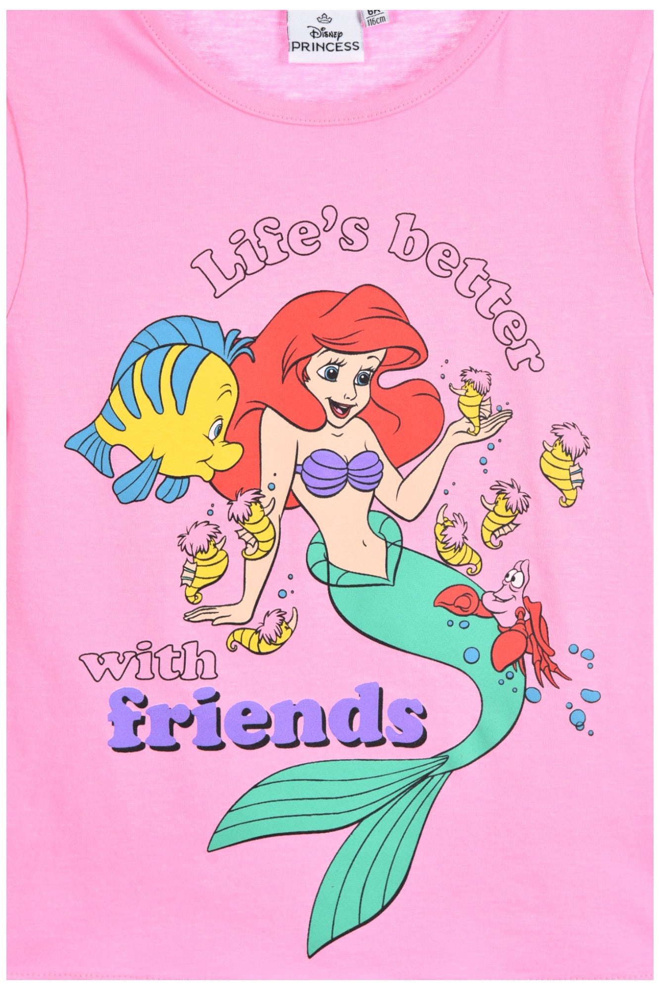 Disney Princess Arielle T-Shirt für Mädchen Gr. 98 - 116 cm