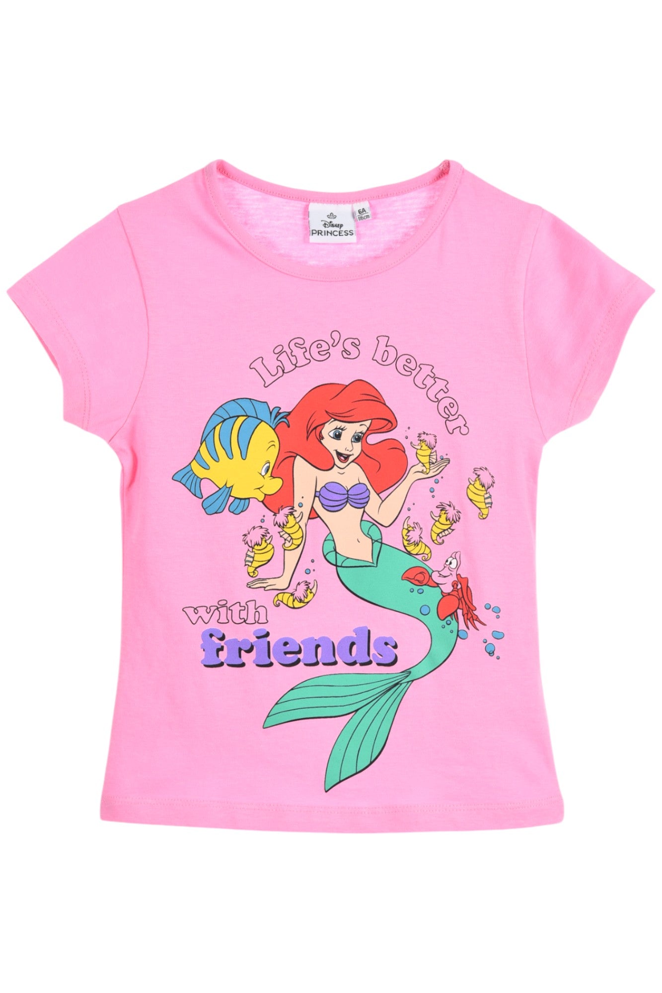 Disney Princess Arielle T-Shirt für Mädchen Gr. 98 - 116 cm