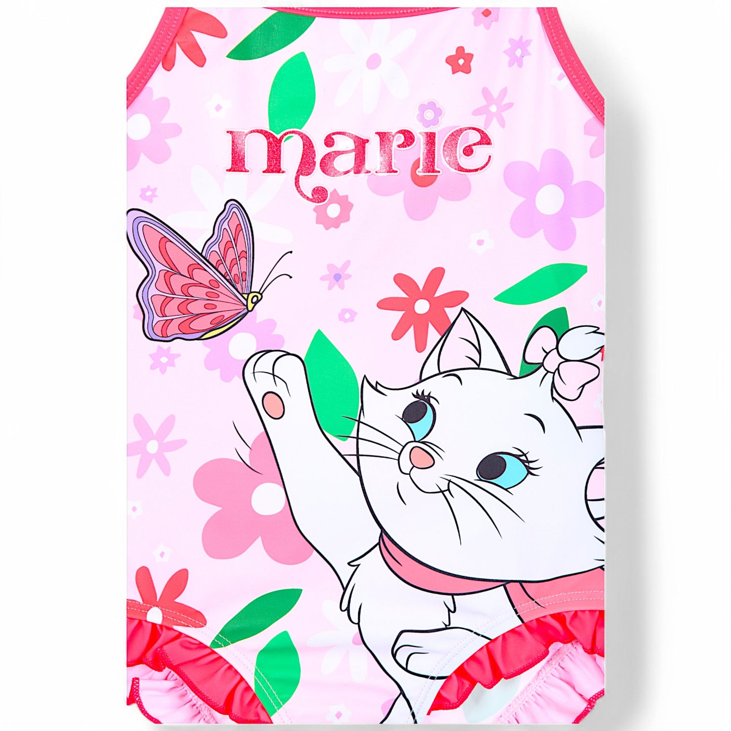 Disney Aristocats Badeanzug Marie mit Rüschen & Glitzer Gr.98 -116 cm