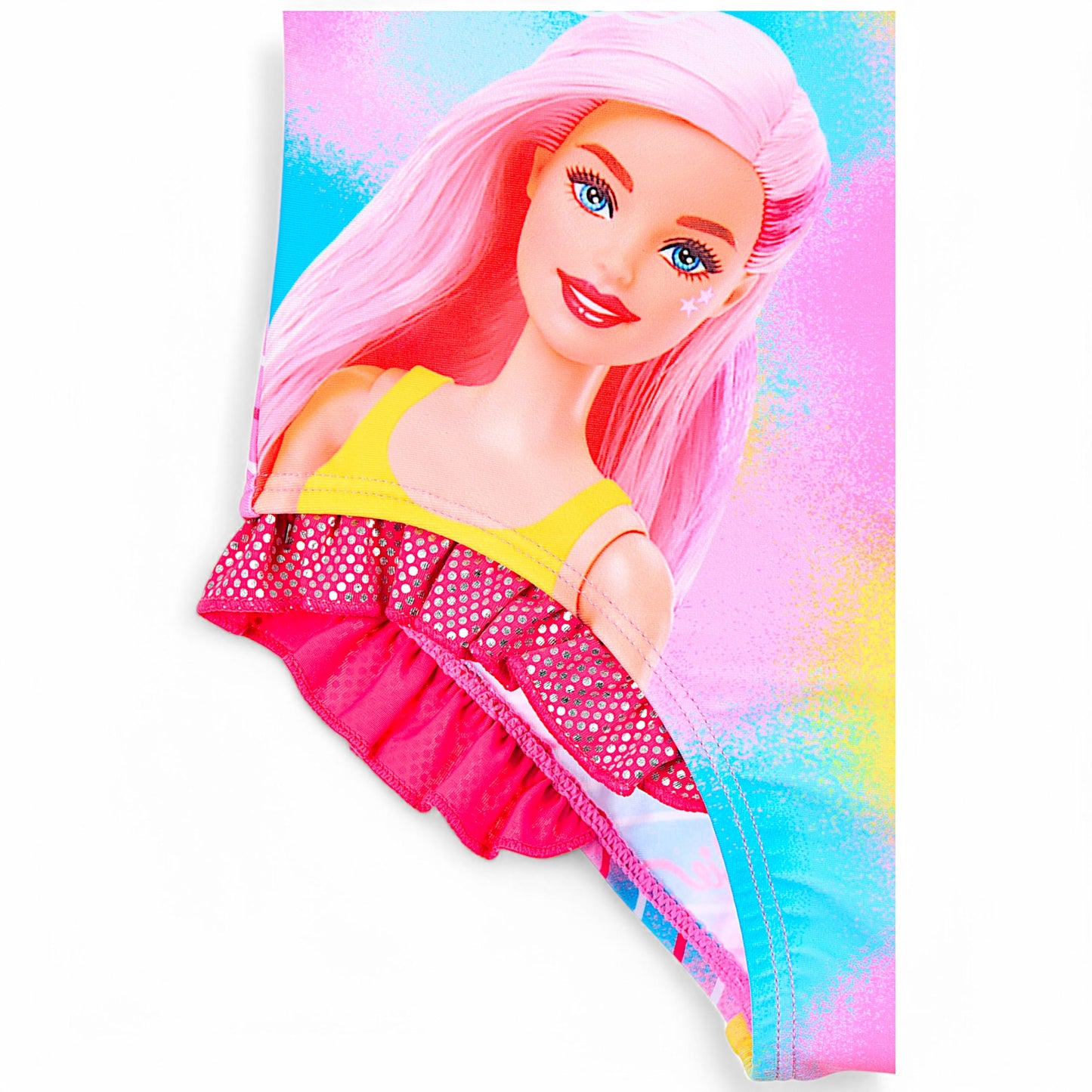 Barbie Badeanzug mit Rüschen Gr.104 -140 cm