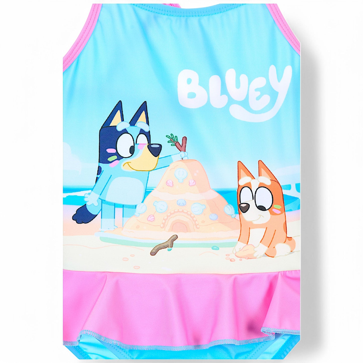 Bluey & Bingo Badeanzug mit Rüschen Gr.98 -116 cm