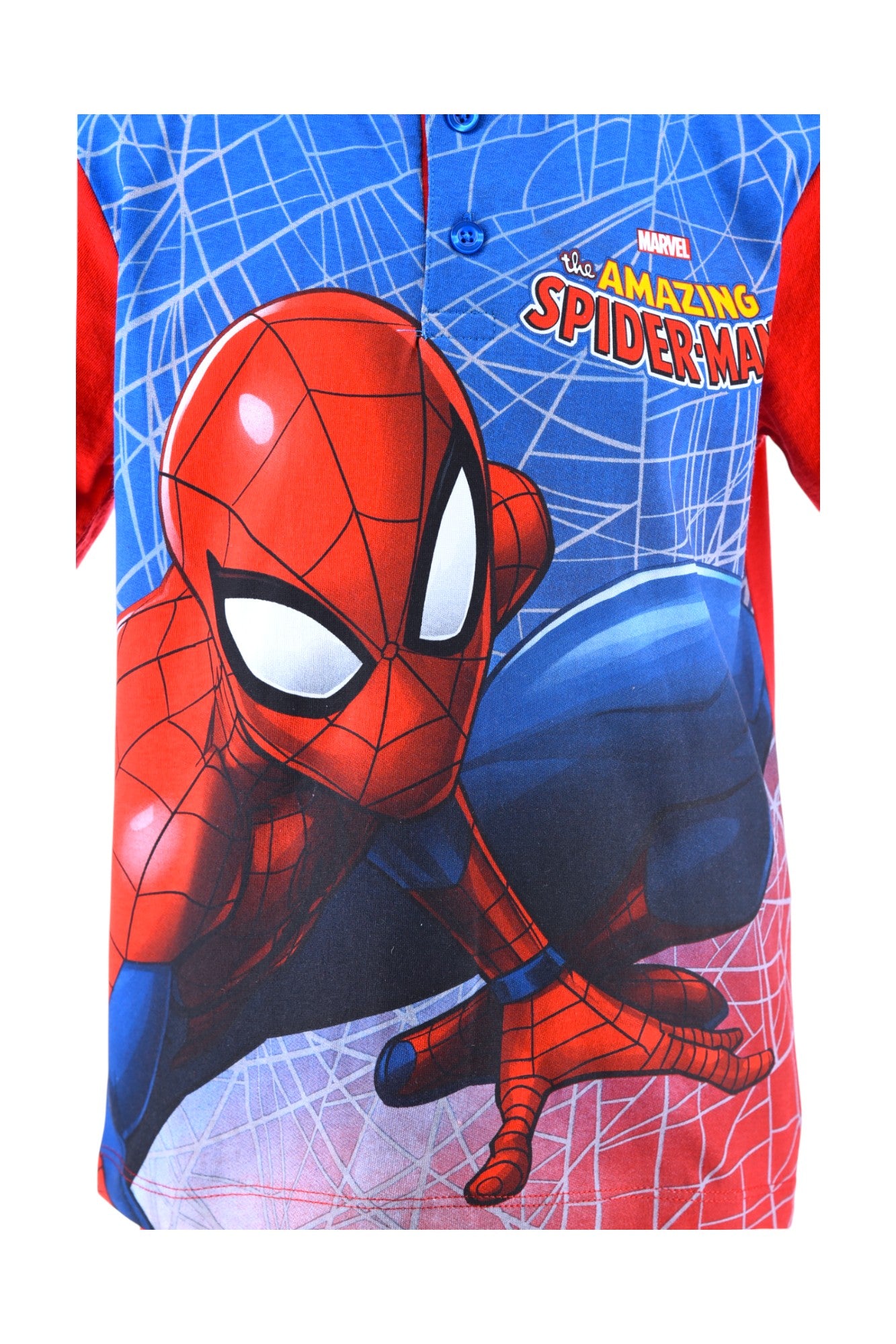 Spider-Man Schlafanzug kurz - Shorty für Jungen Gr. 98 - 128 cm
