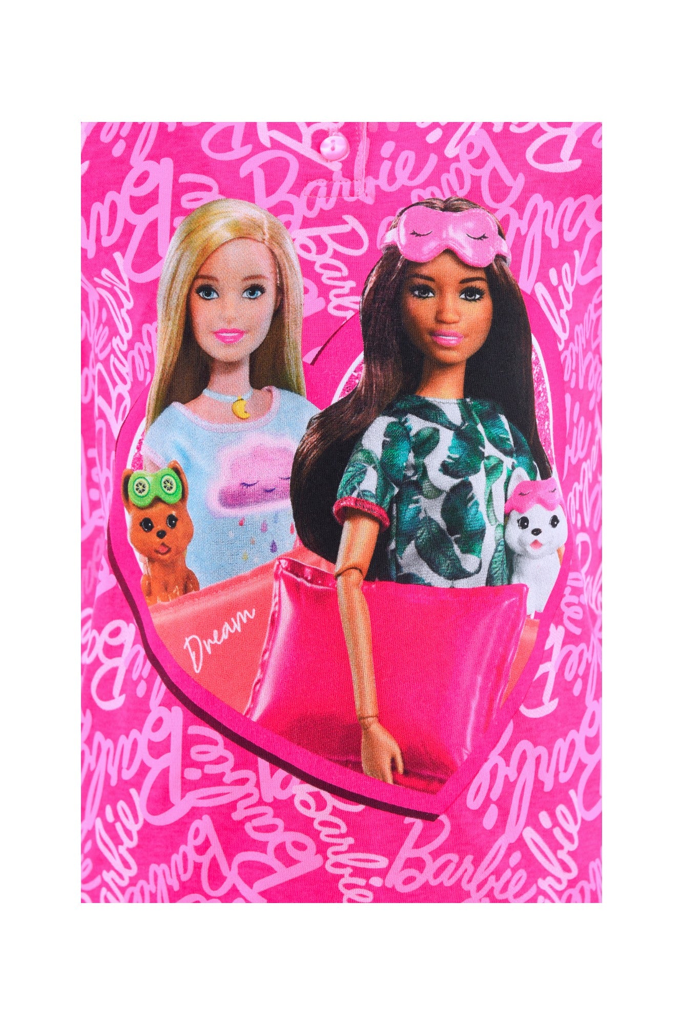 Barbie Schlafanzug kurz - Shorty für Mädchen Gr. 98 - 128 cm