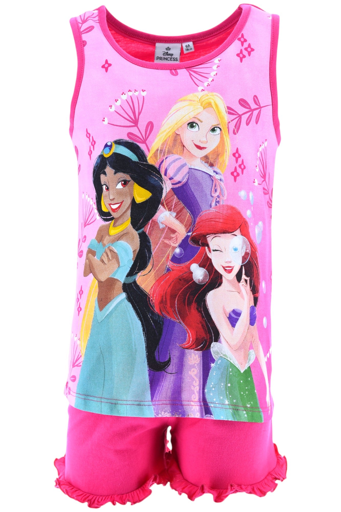 Disney Princess Schlafanzug kurz mit Rüschendetails